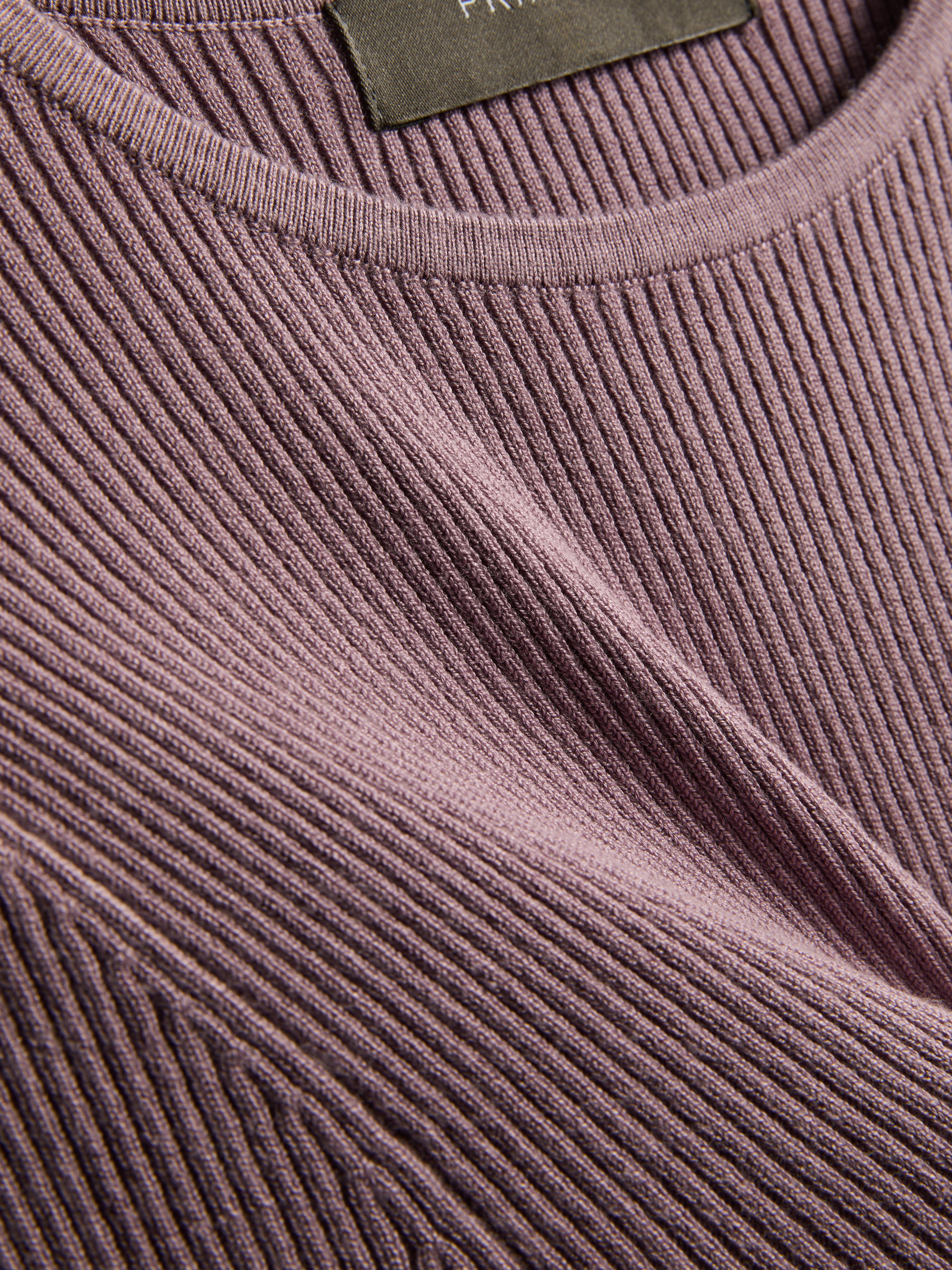 Ribbed Crew Neck Sweater
