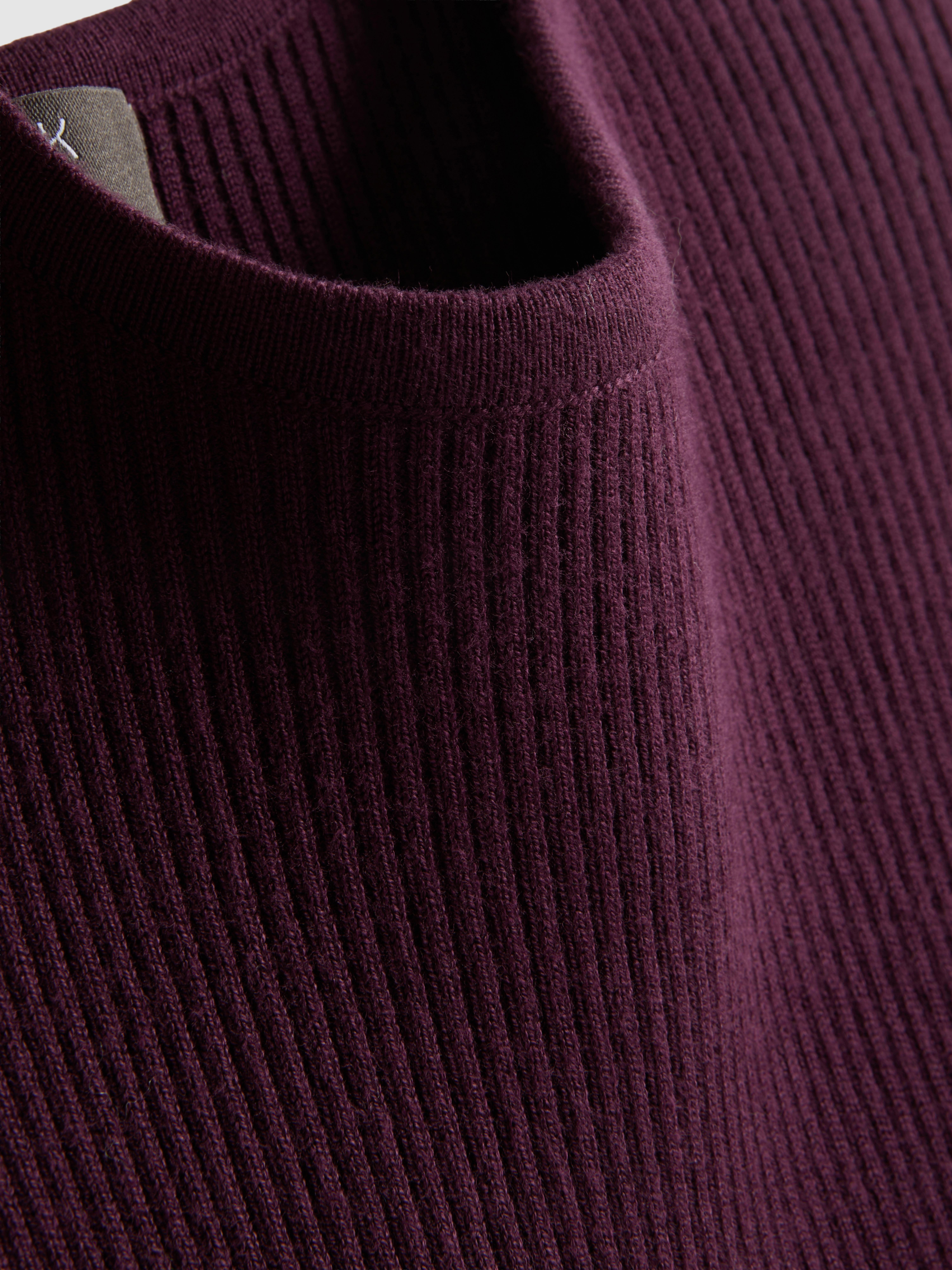 Ribbed Crew Neck Sweater