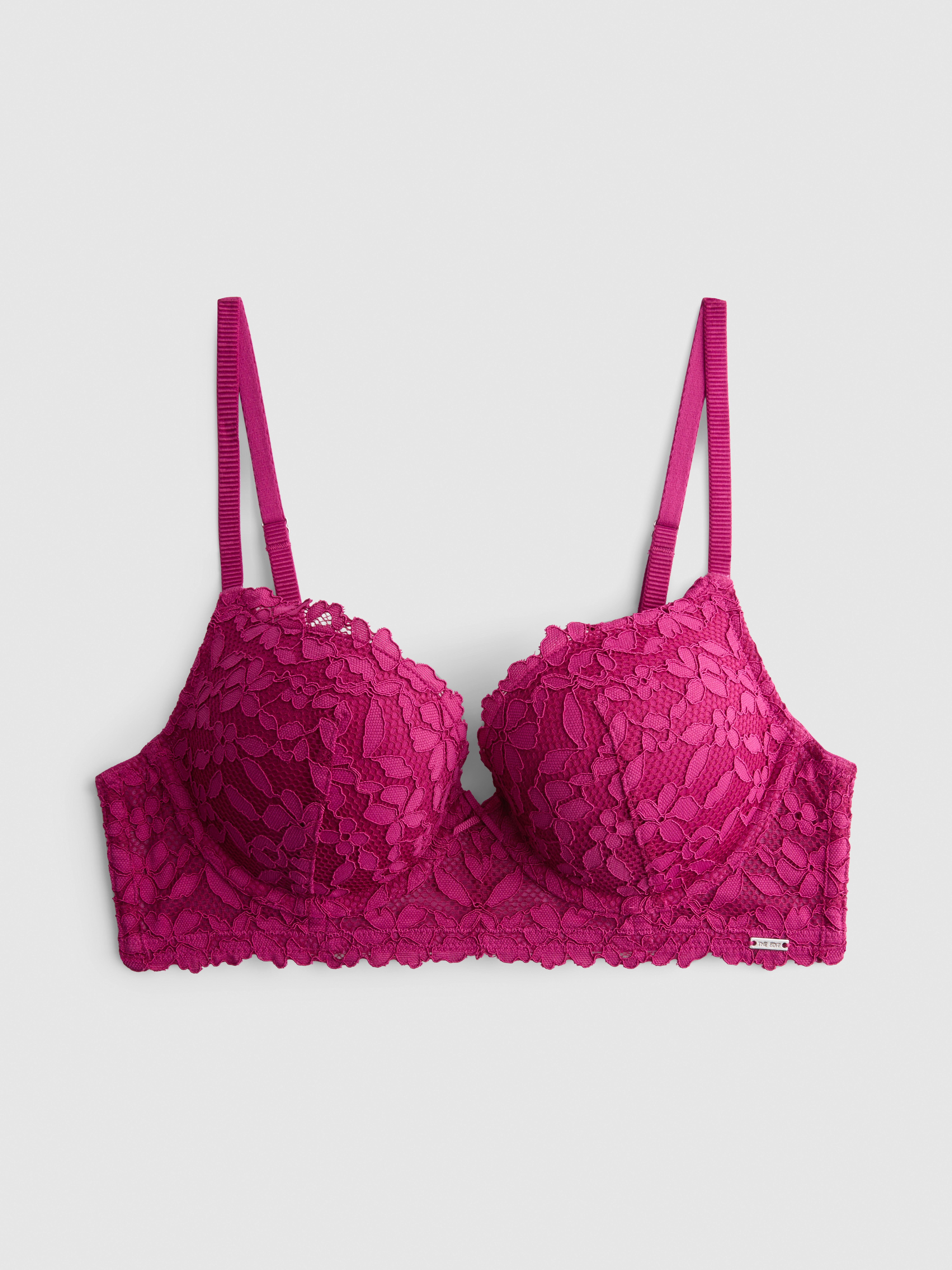 The Edit | Floral Lace Push Up Bra