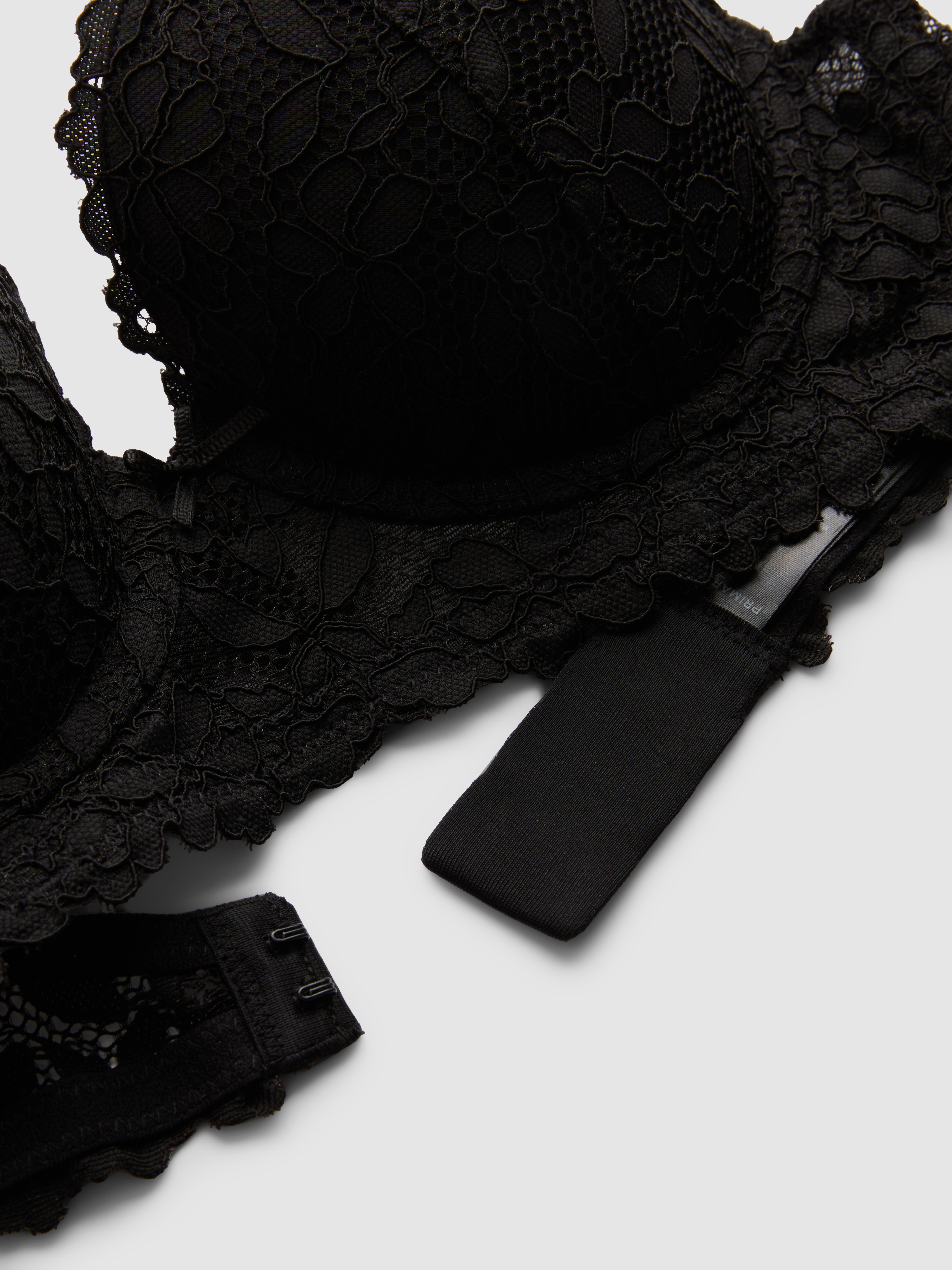 The Edit | Floral Lace Push Up Bra