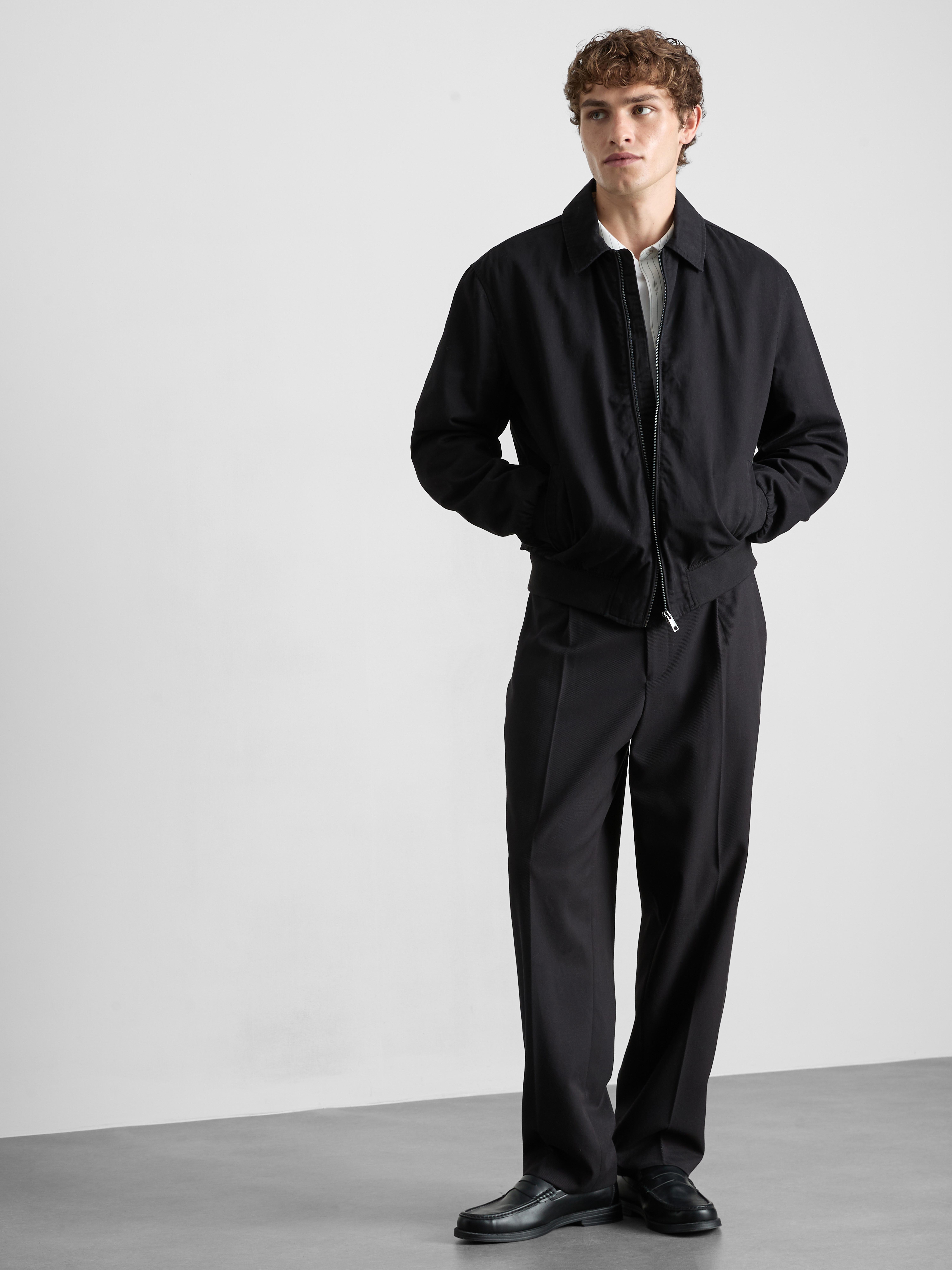 Collared Harrington Jacket