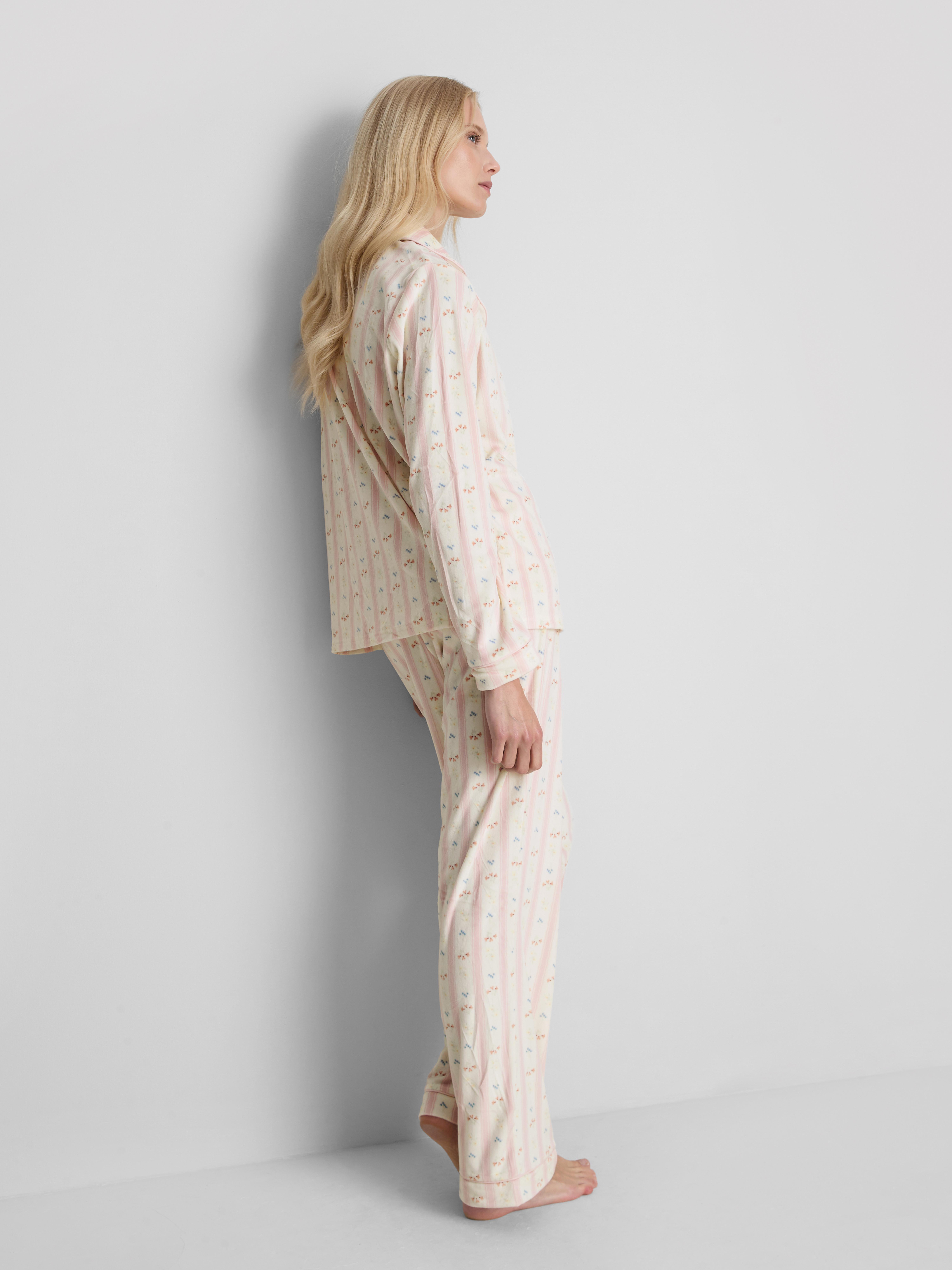 Printed Minky Boyfriend Pyjamas