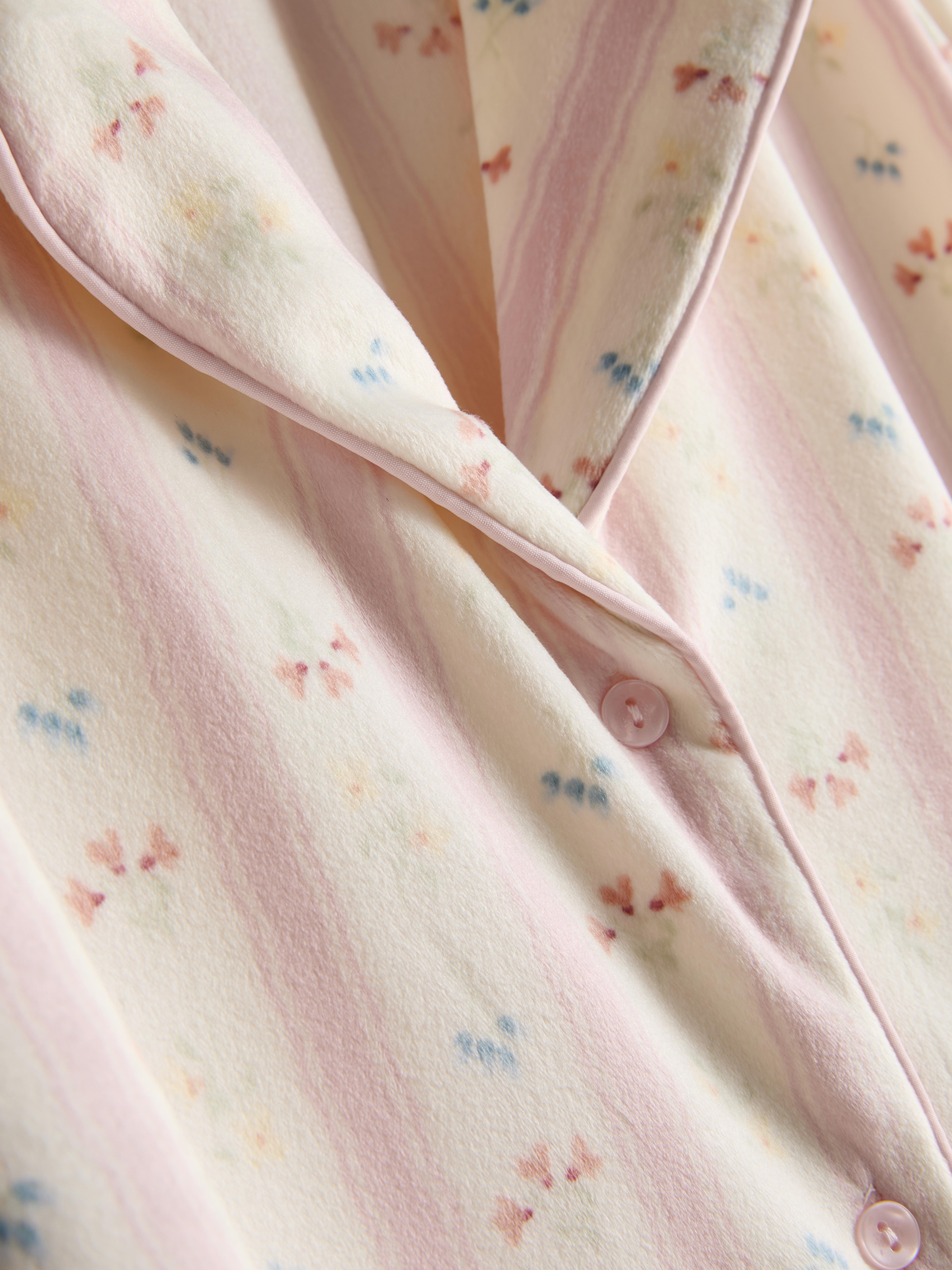 Printed Minky Boyfriend Pyjamas