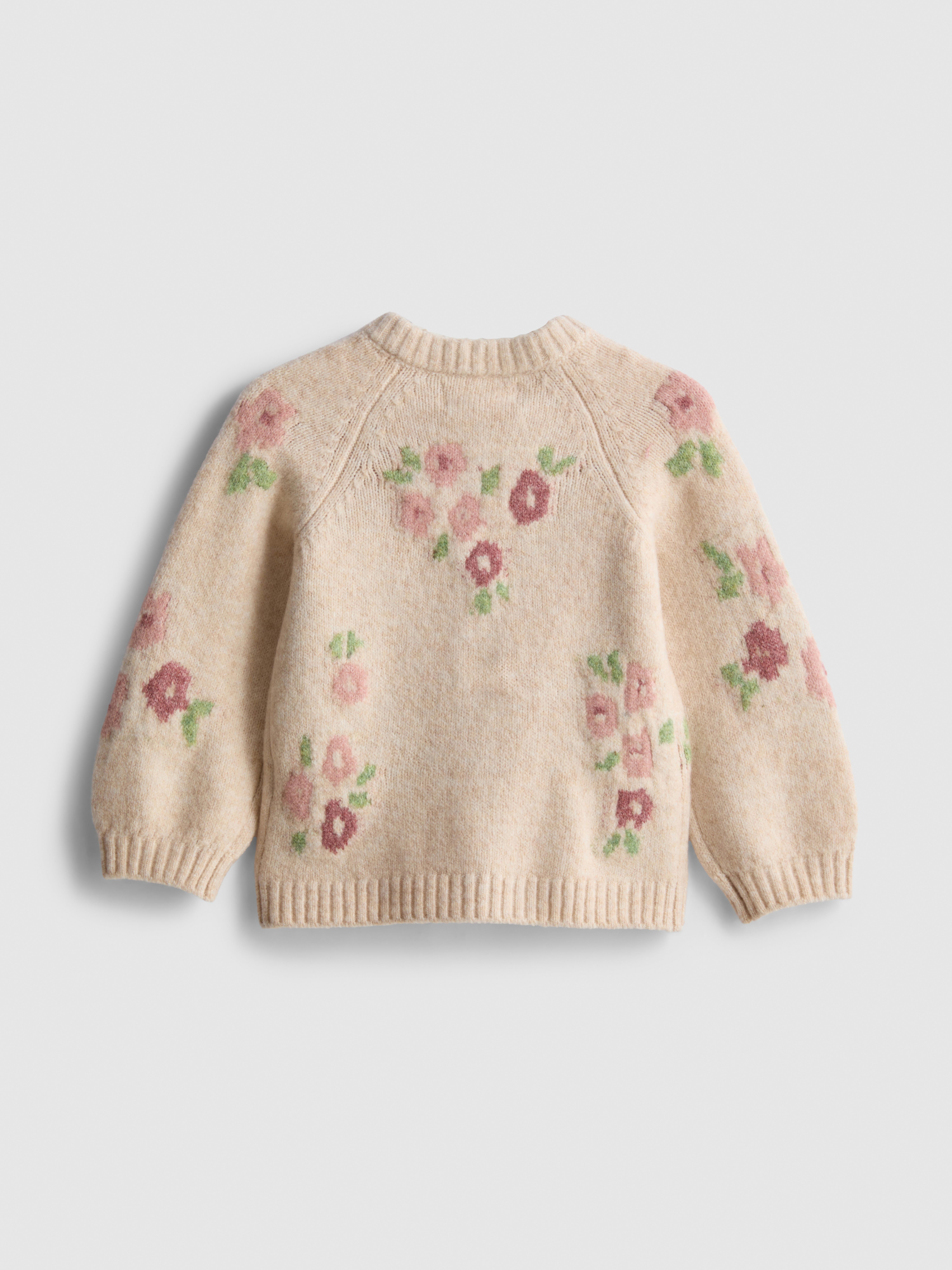 0-18mths | Floral Knit Cardigan