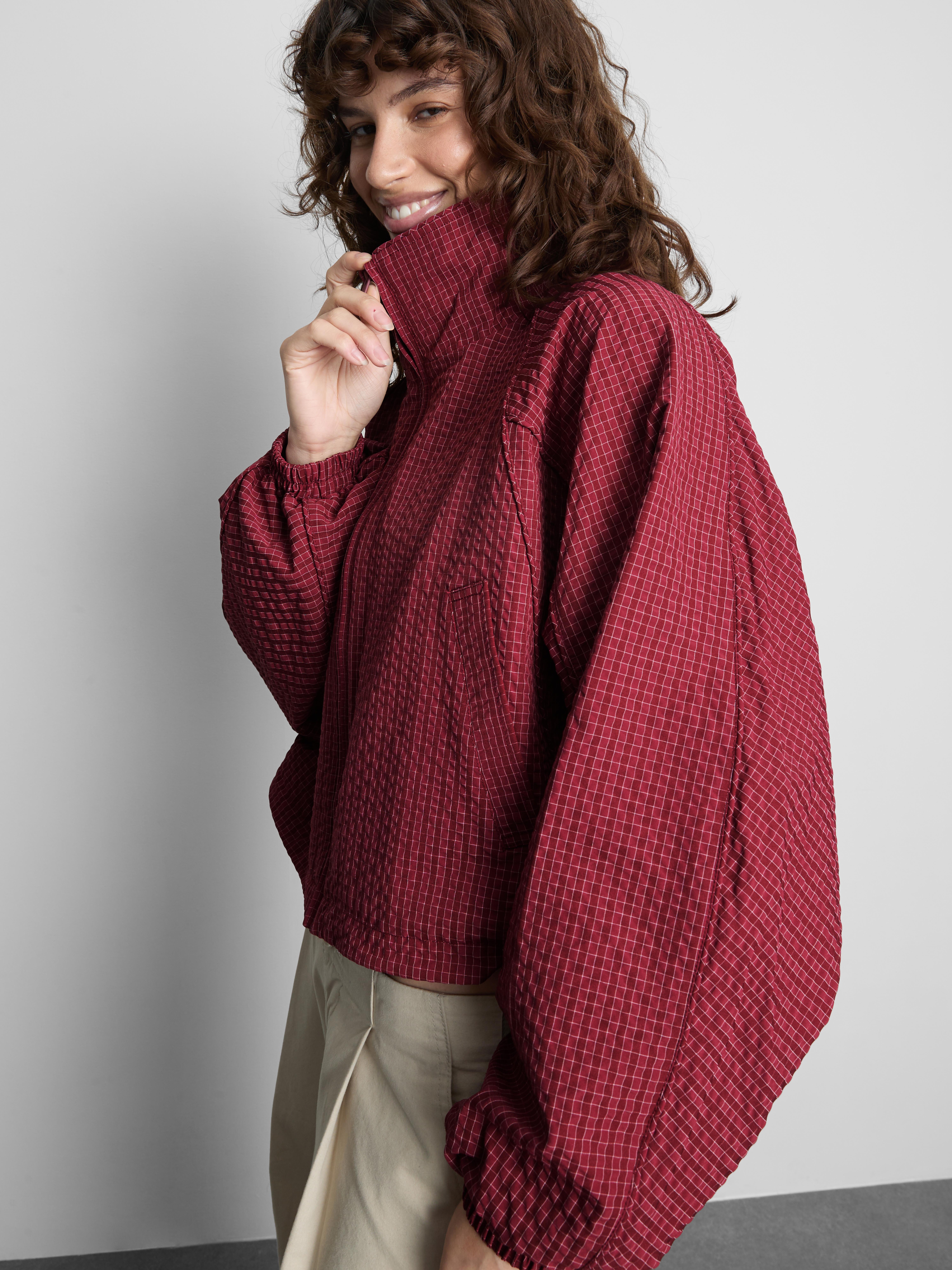 The Primark Scene | Cropped Check Windbreaker