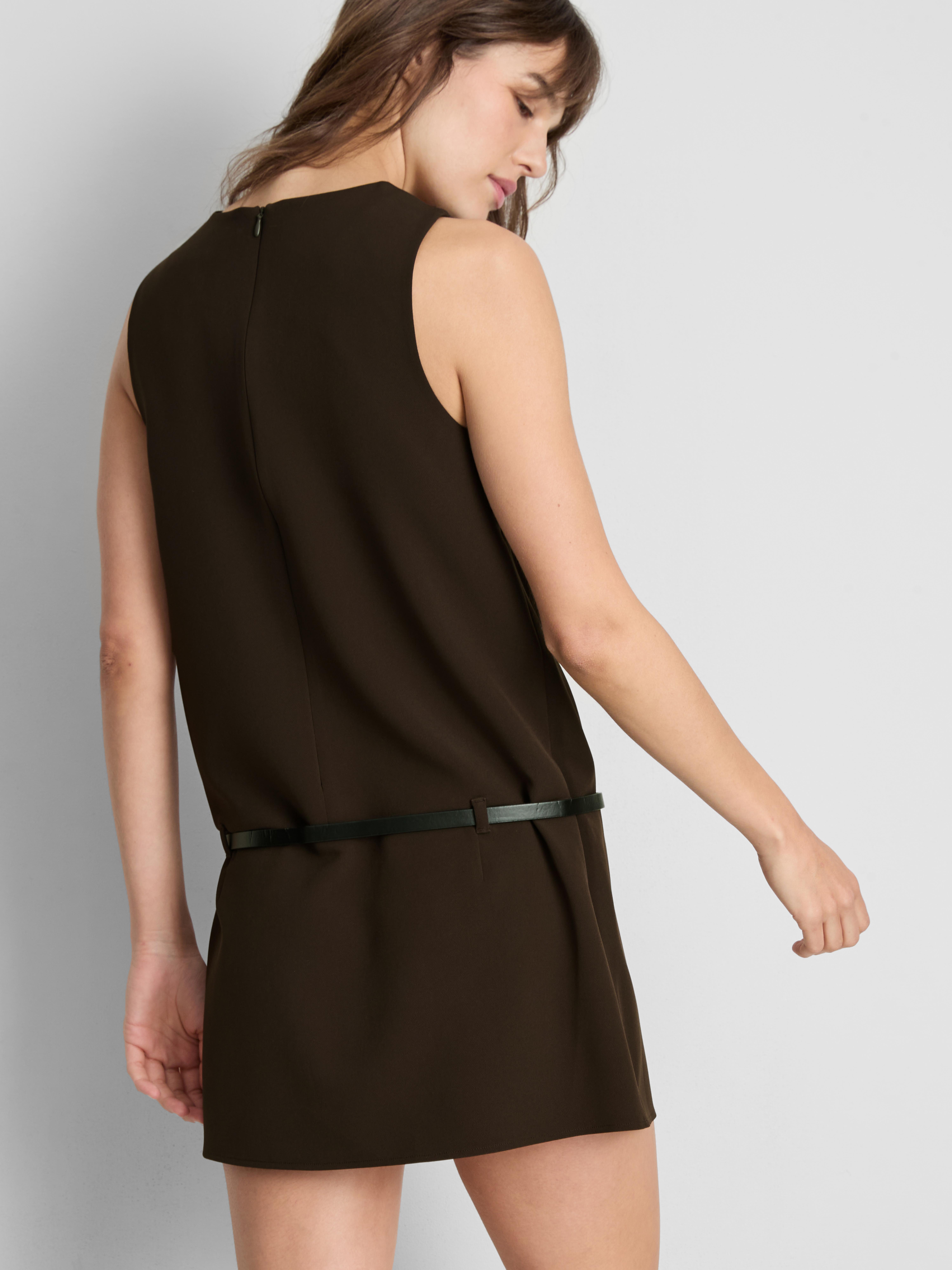 Belted Shift Mini Dress