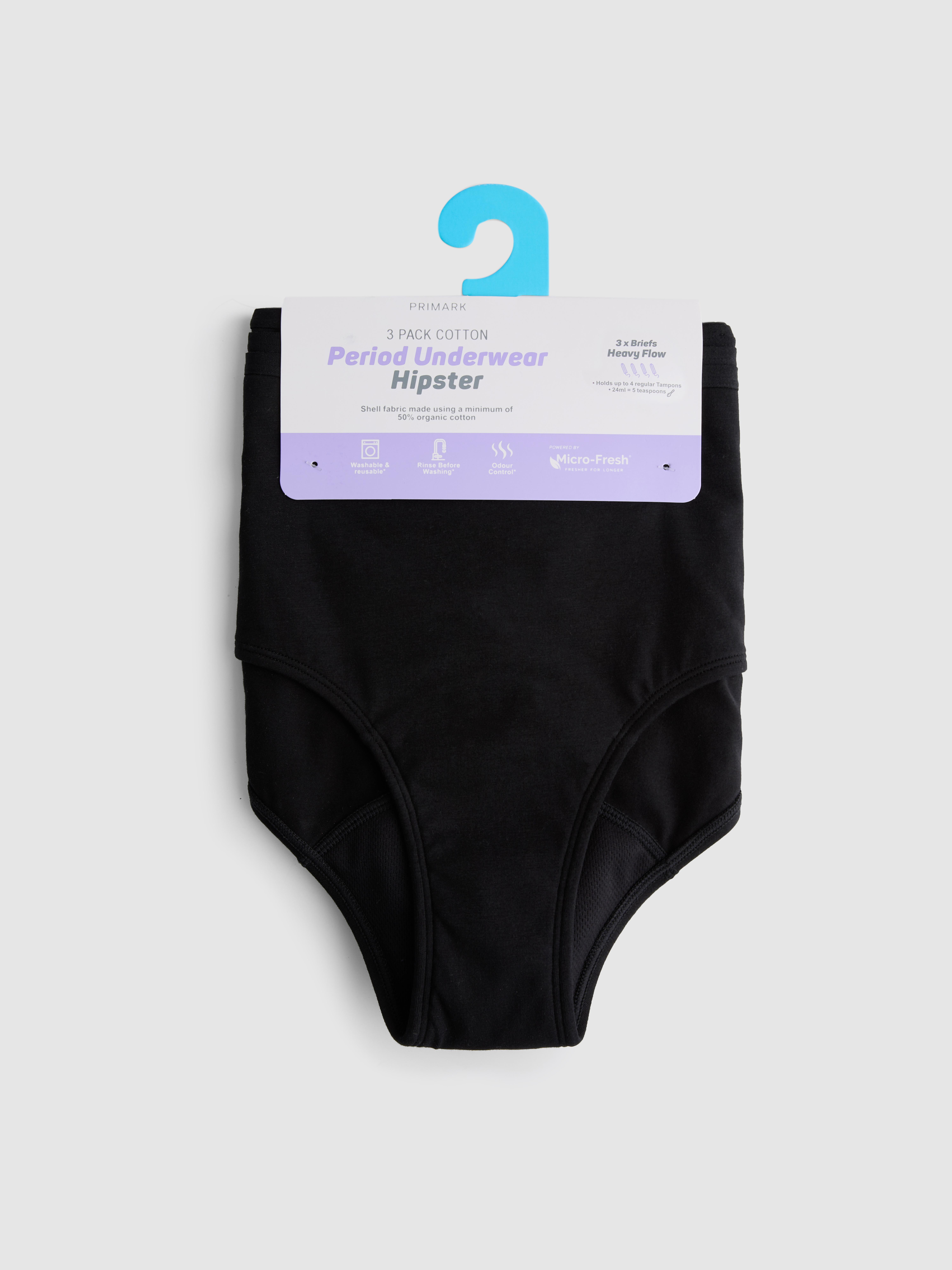 Menstruatiehipsters voor hevig bloedverlies, set van 3