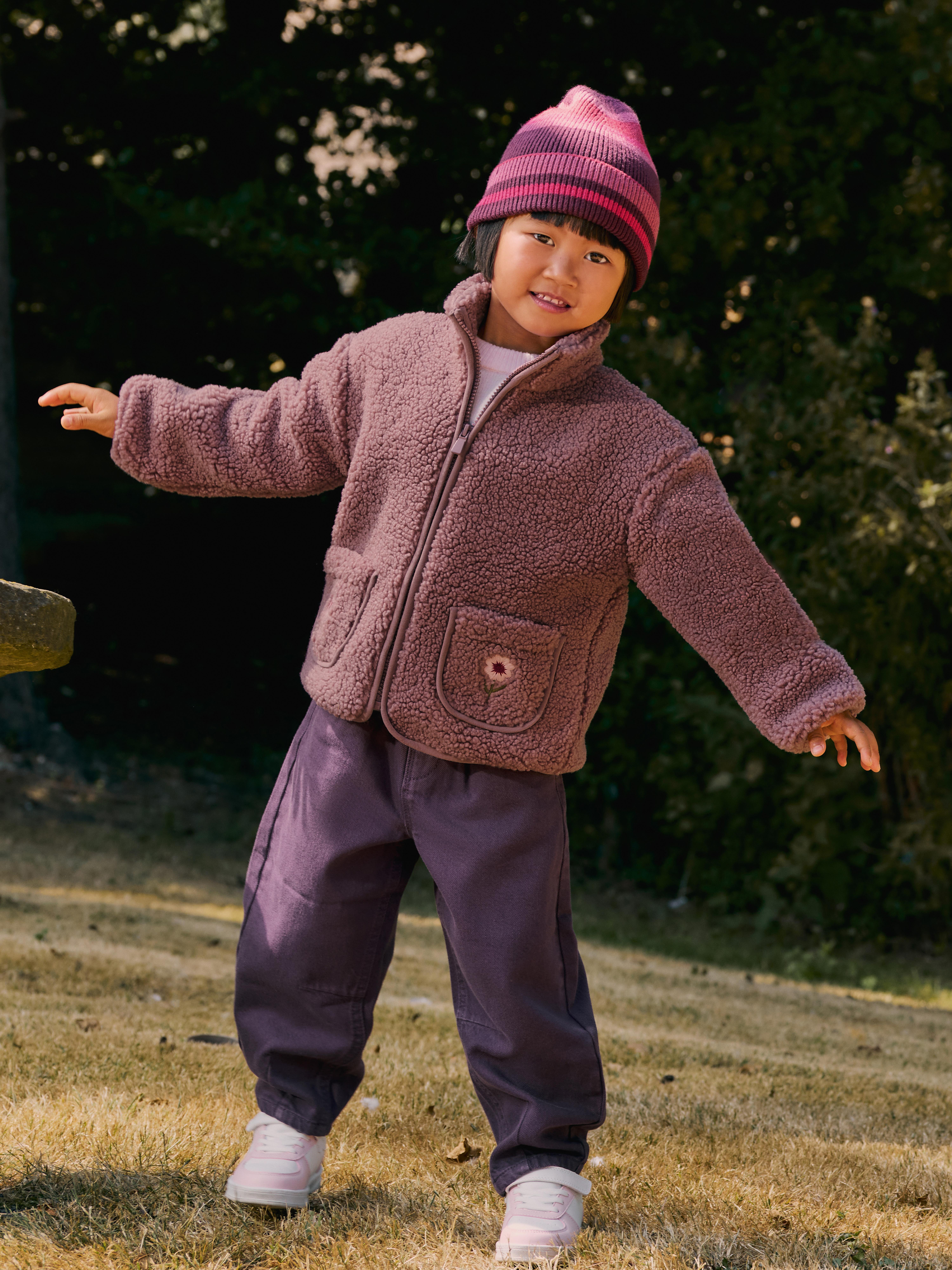 1-9yrs | Funnel Neck Zip-Up Fleece Jacket