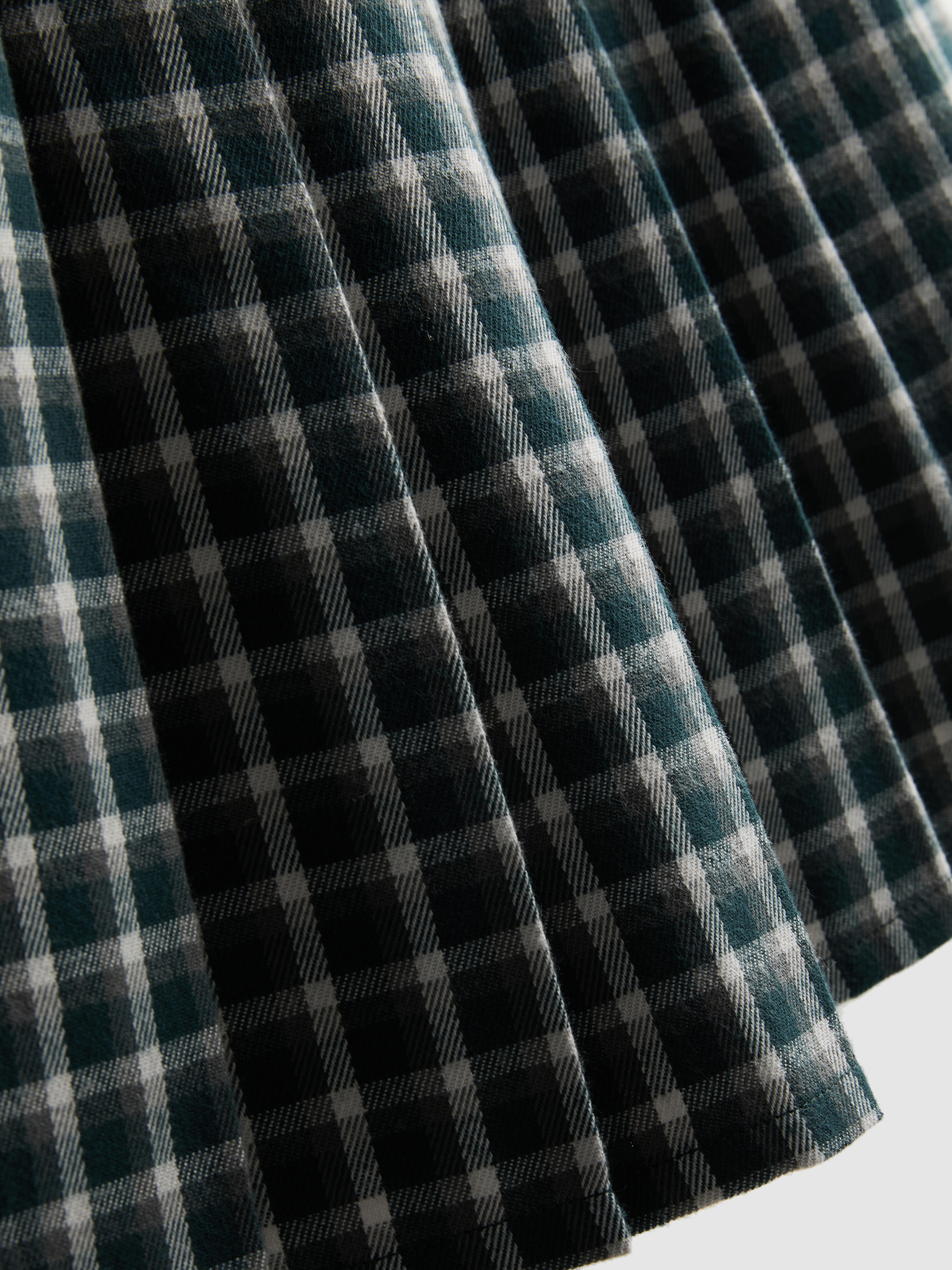 Paula Echevarría Pleated Check Mini Skirt