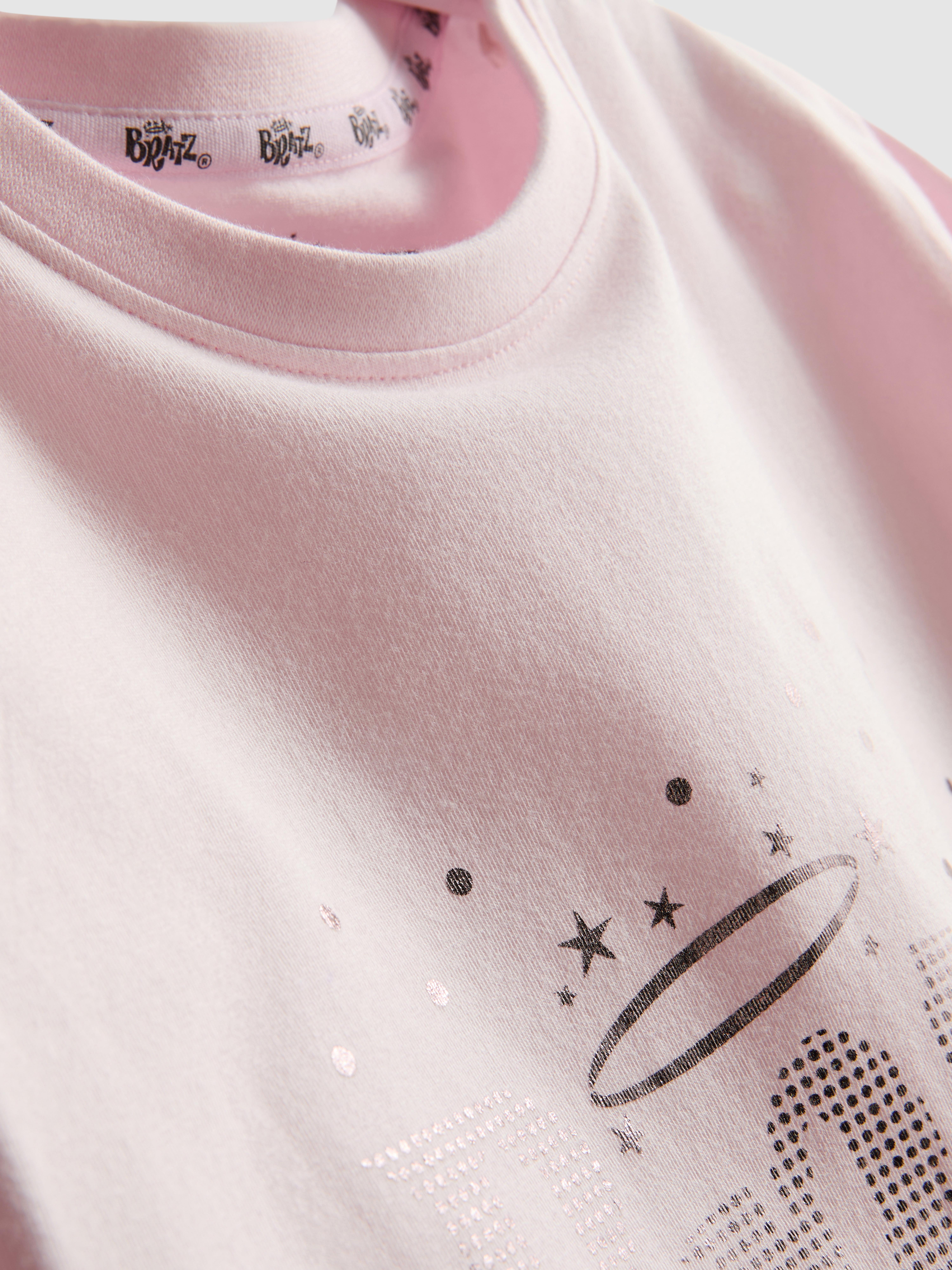 T-shirt court en coton majoritaire à motif Bratz