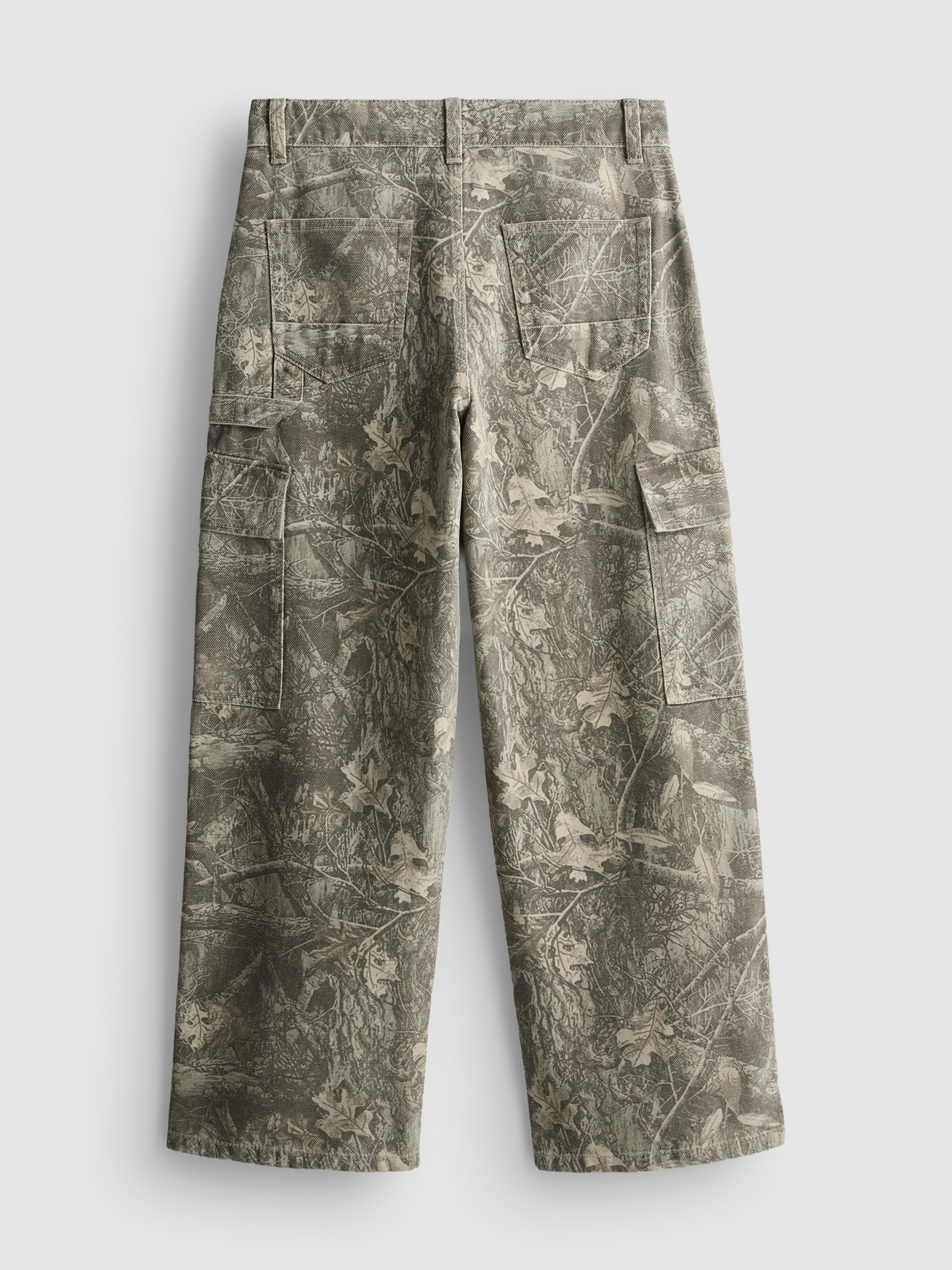 7-15yrs | Pure Cotton Wide-Leg Cargo Pants