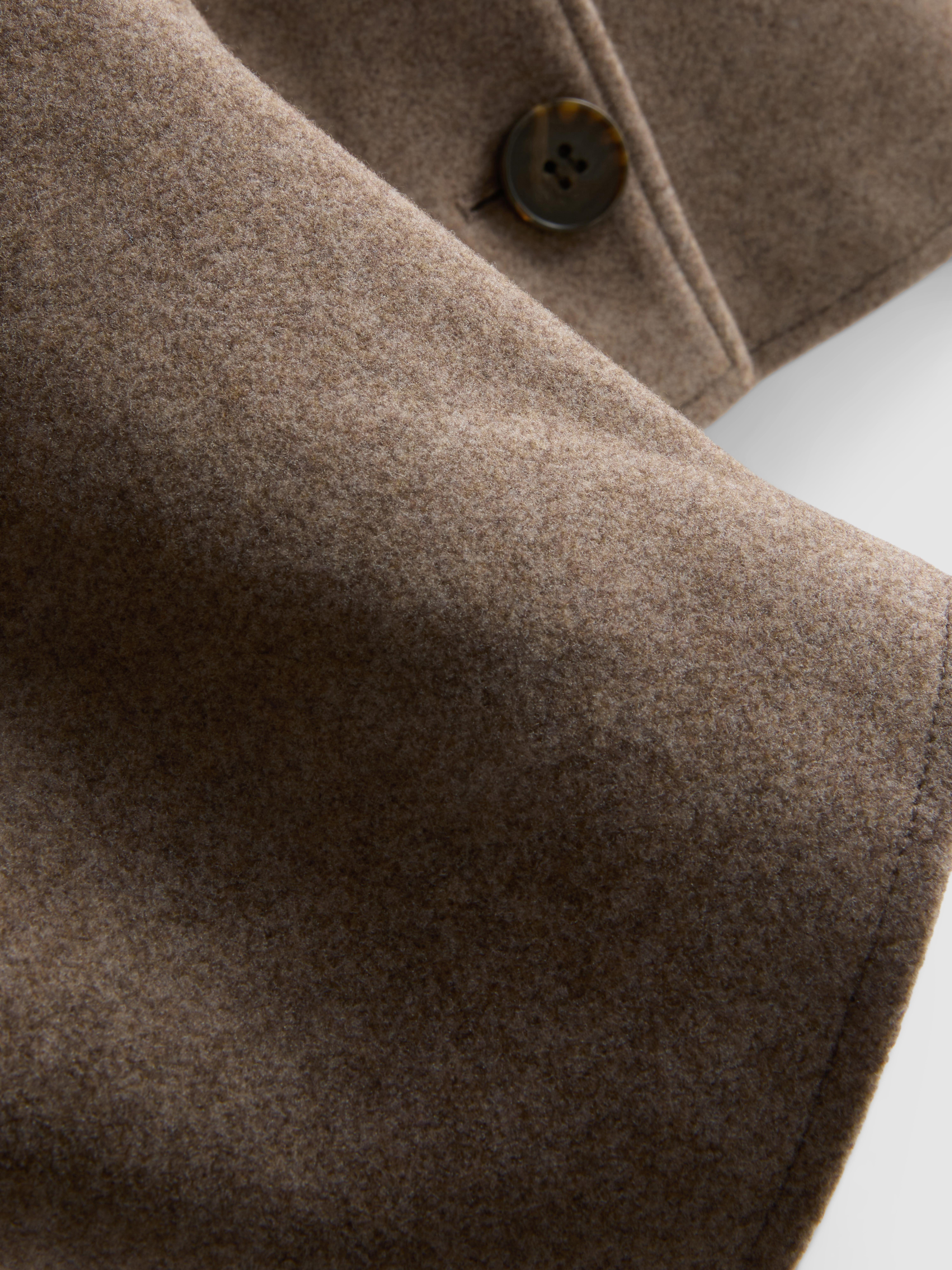 Veste structurée courte sans col