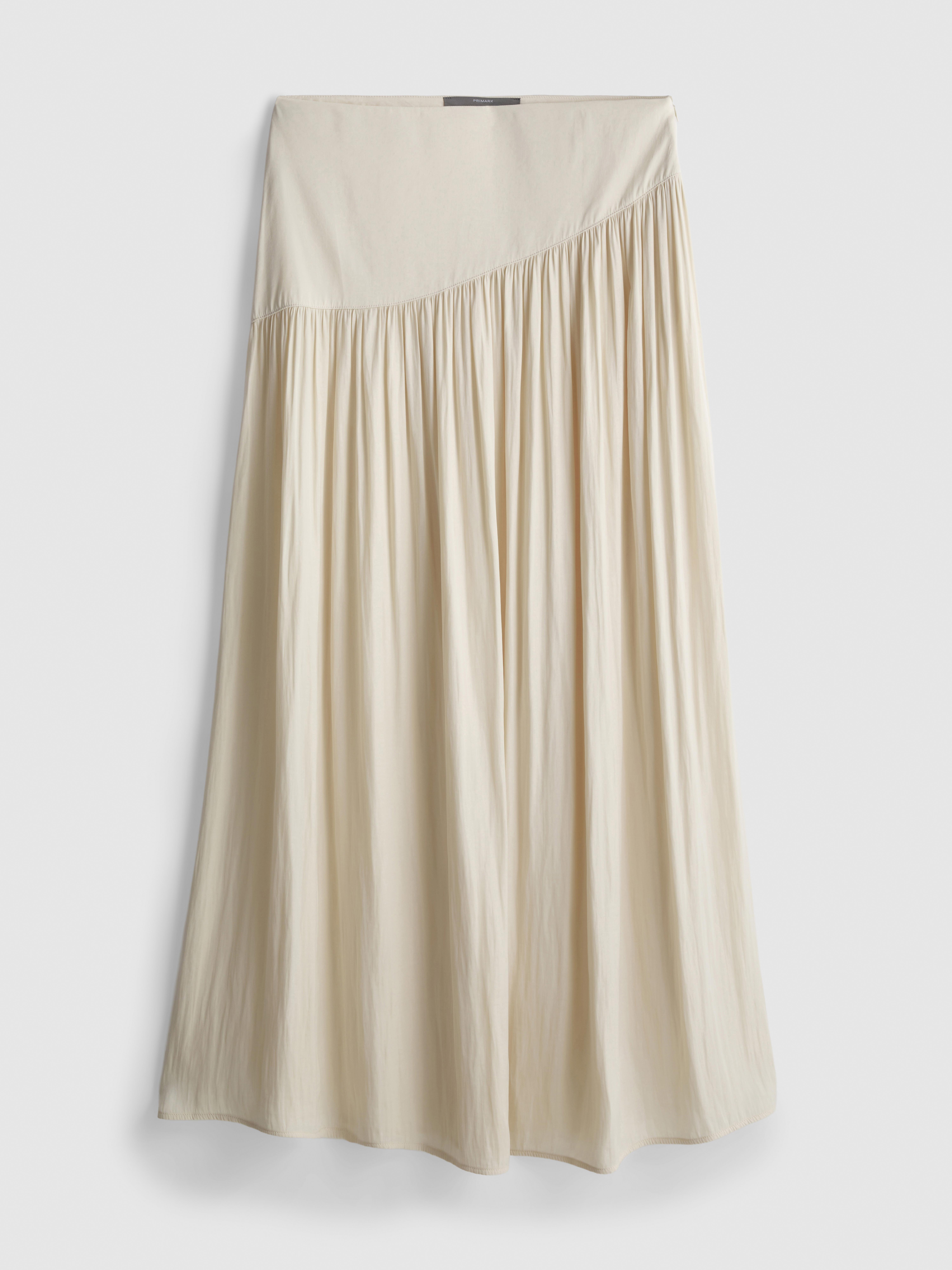 Draped Maxi Skirt