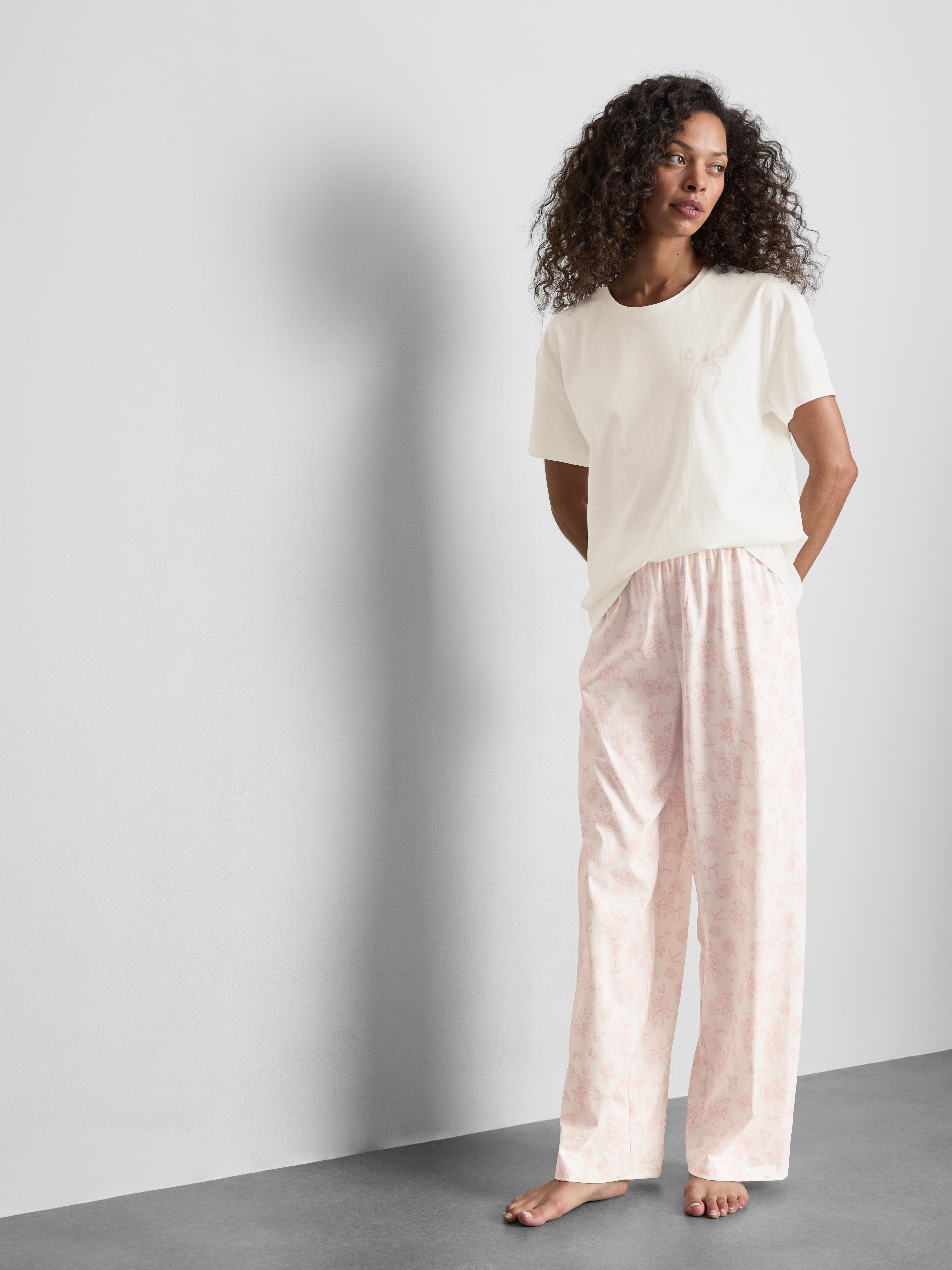 Cotton Printed T-Shirt Pyjamas