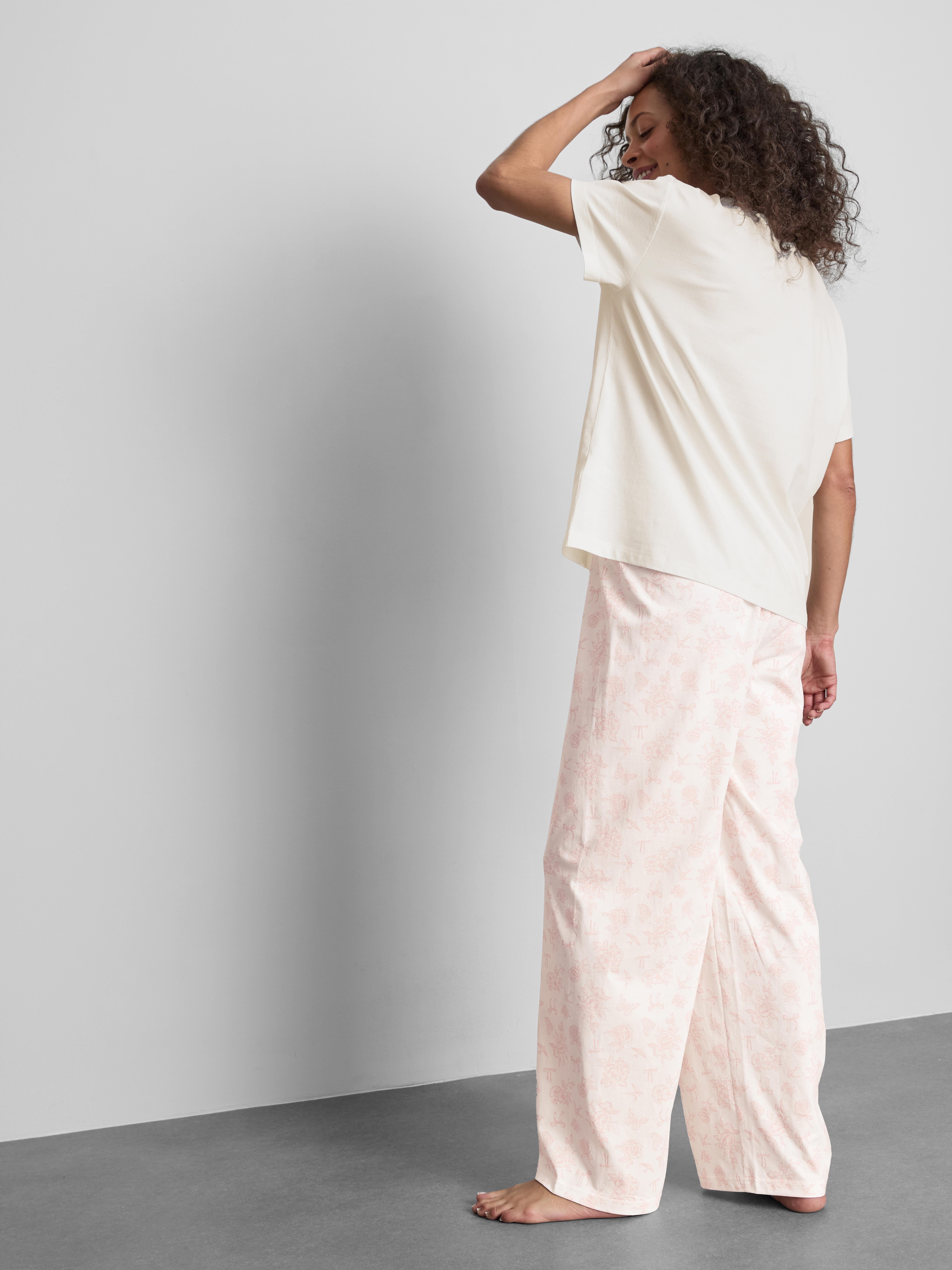 Cotton Printed T-Shirt Pyjamas