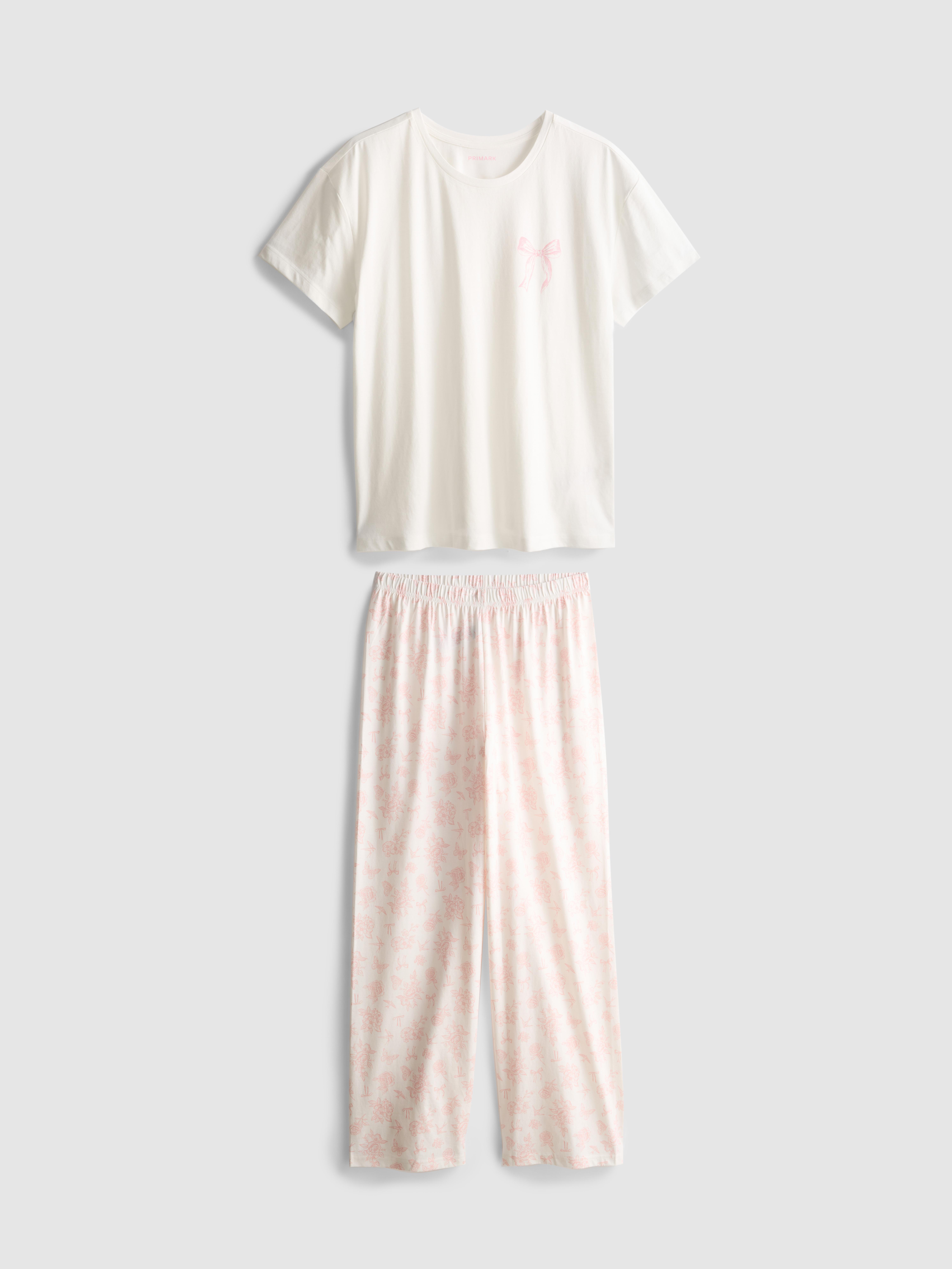 Cotton Printed T-Shirt Pyjamas