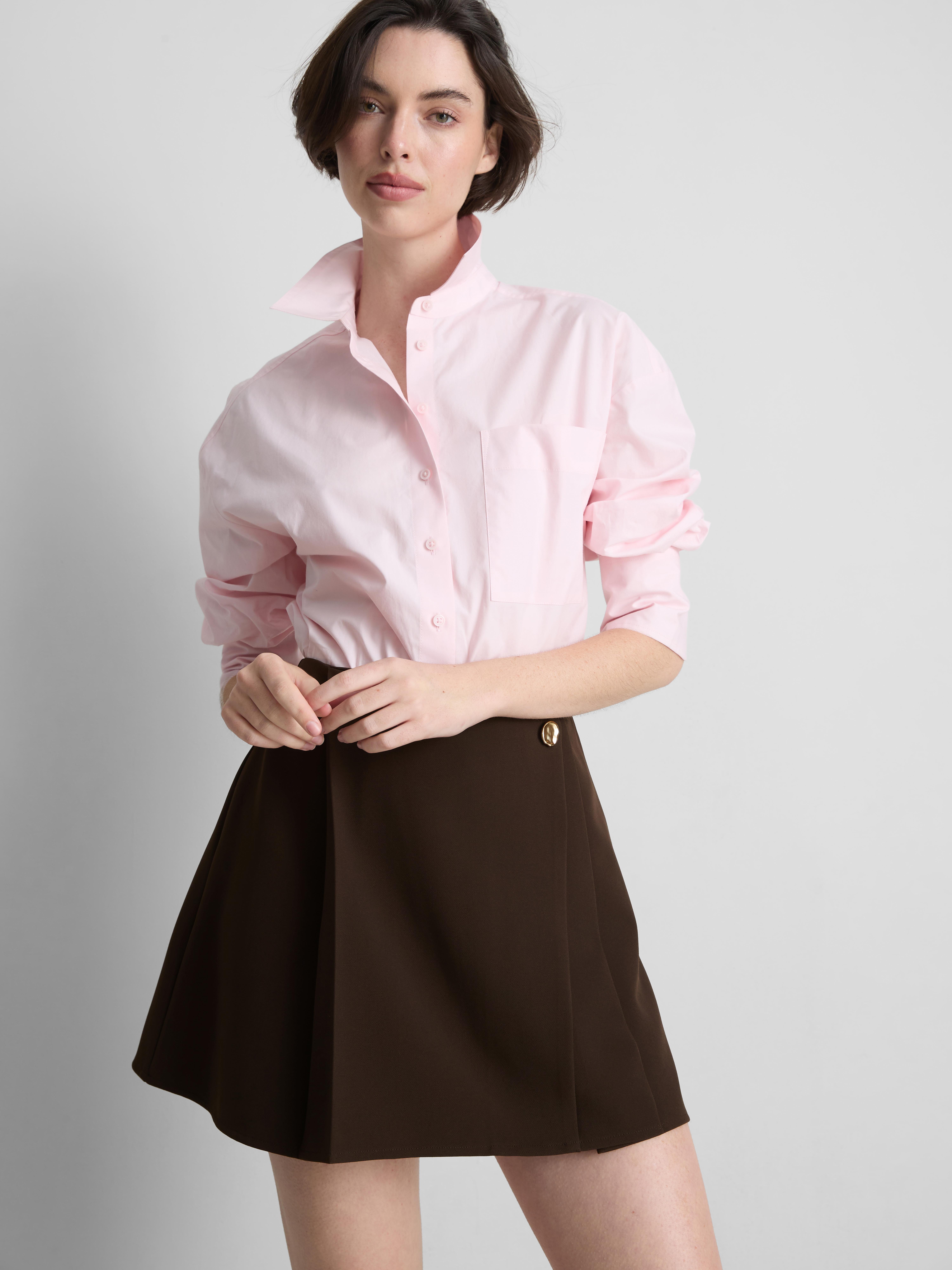 Mini-jupe asymétrique ajustée