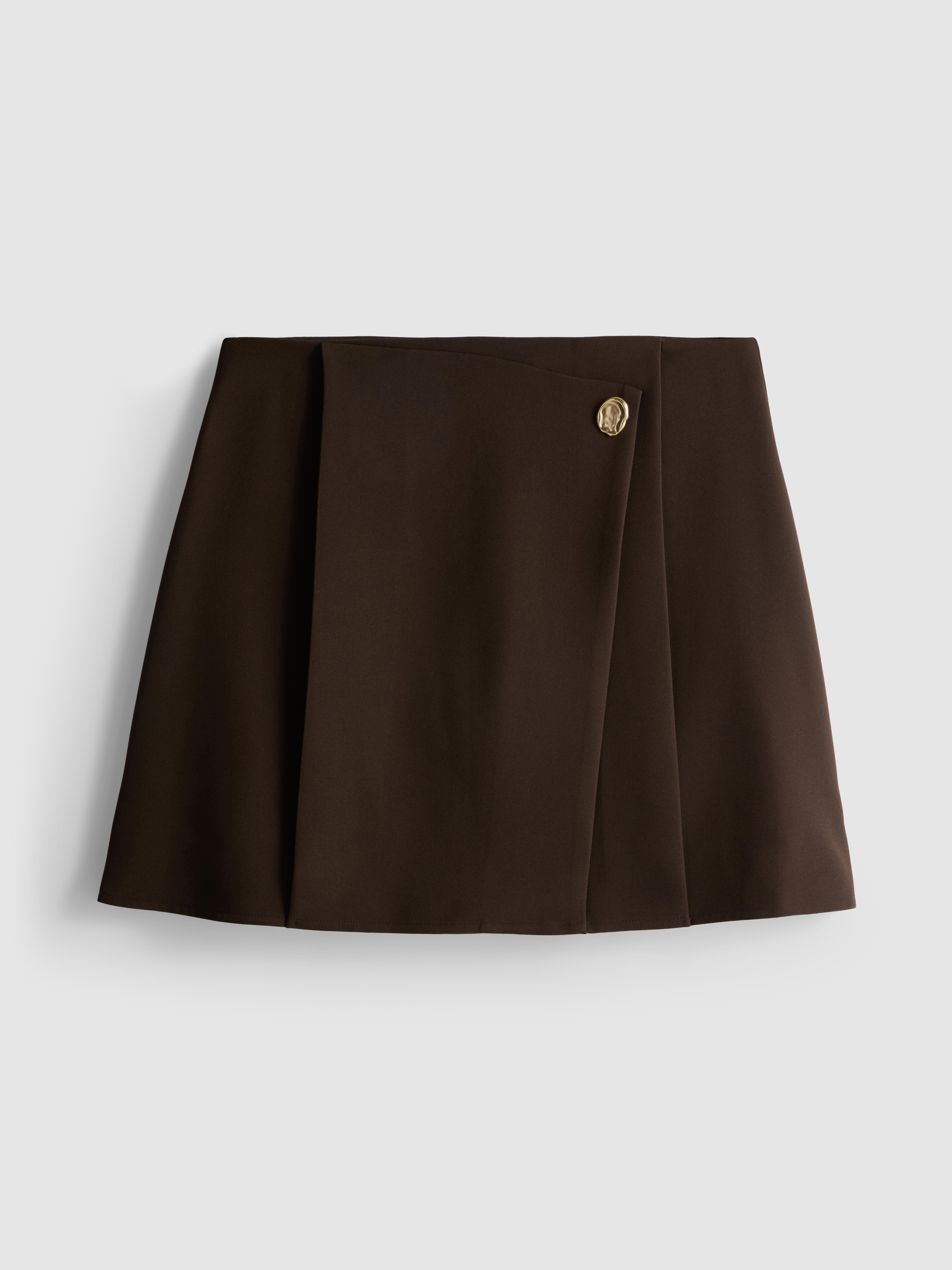 Mini-jupe asymétrique ajustée