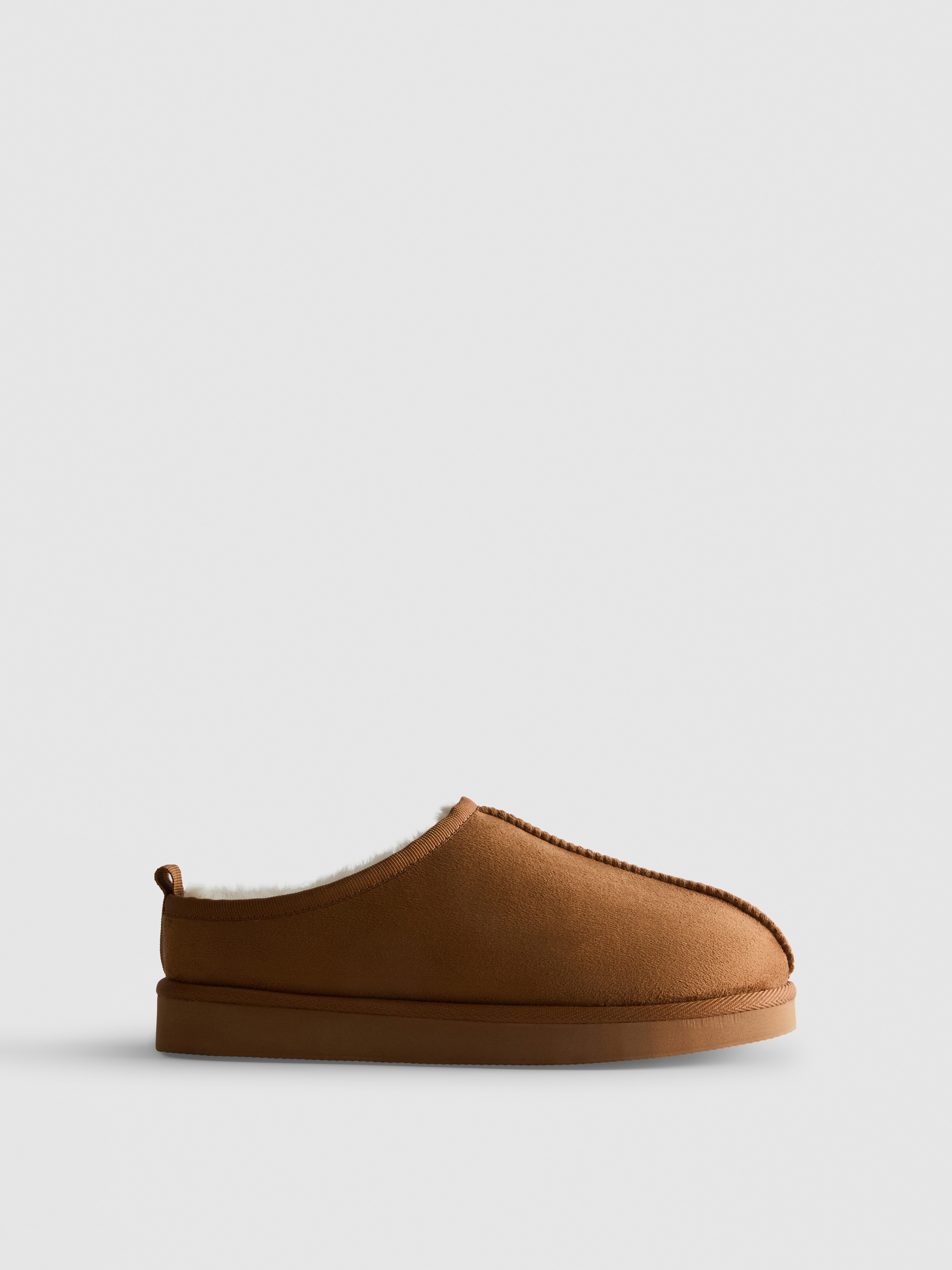 Cosy Clog Slippers Tan