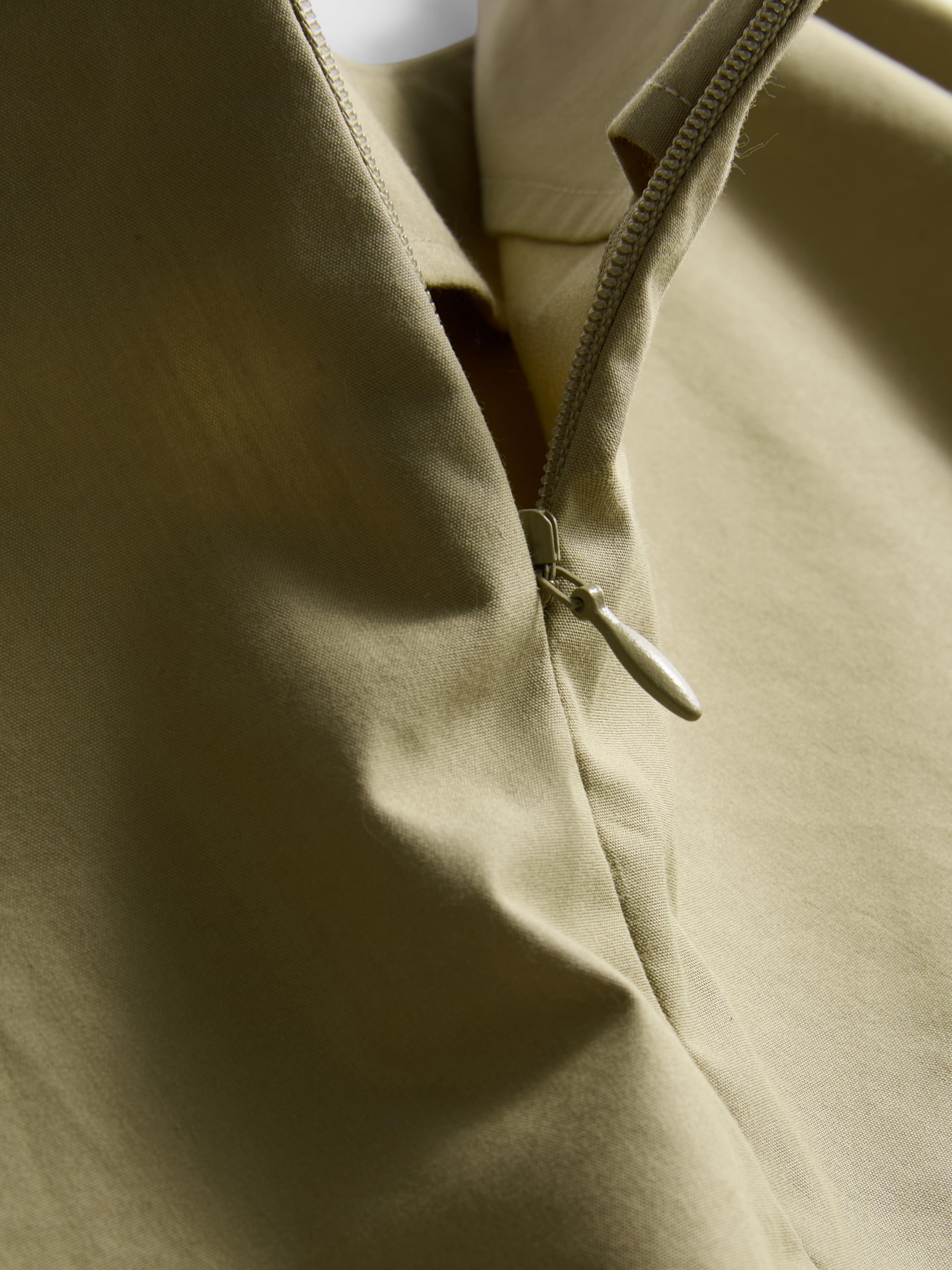 Jupe mi-longue barrel en coton majoritaire