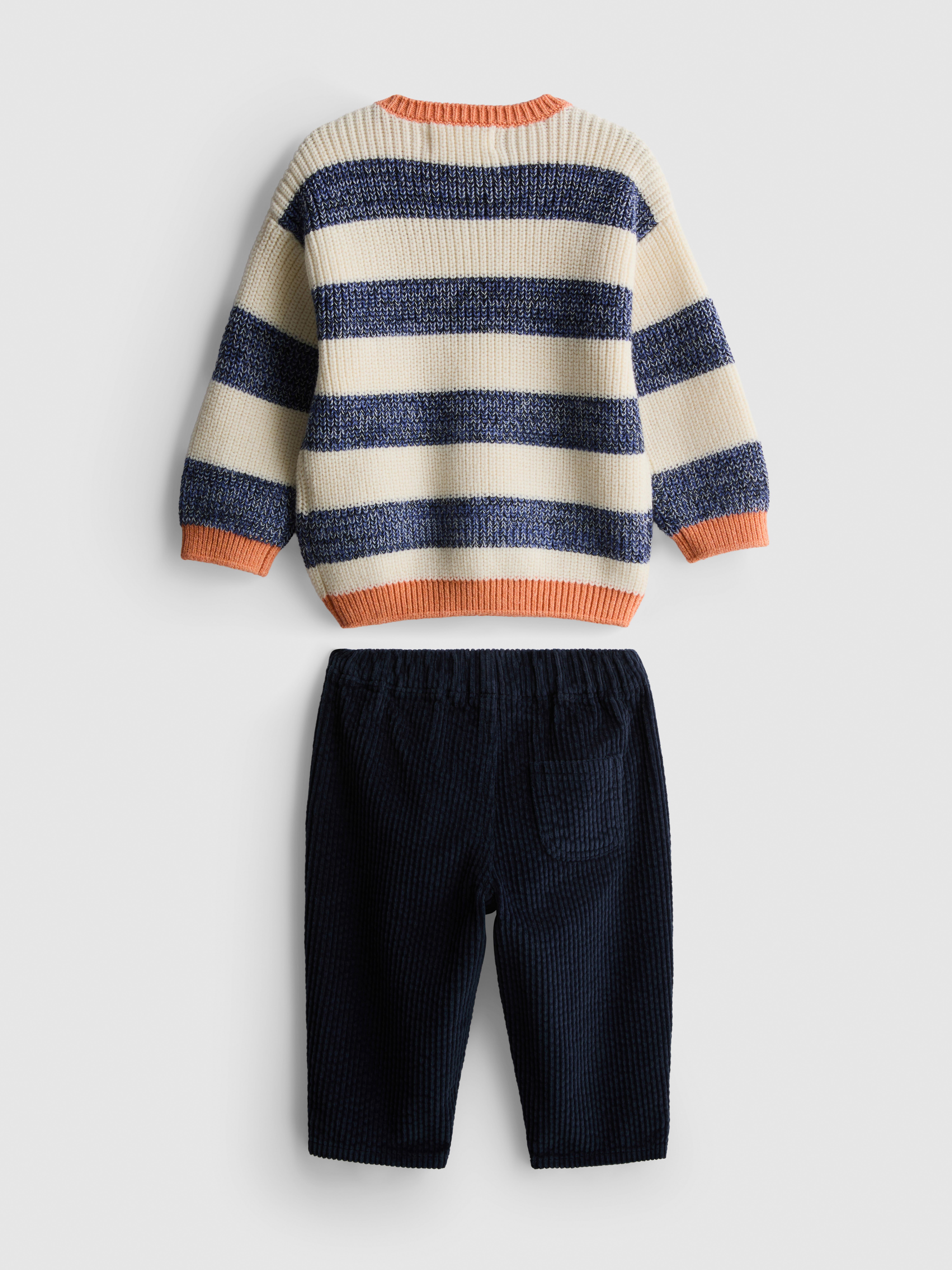 0-18mths | Jumper and Corduroy Trousers Newborn Set