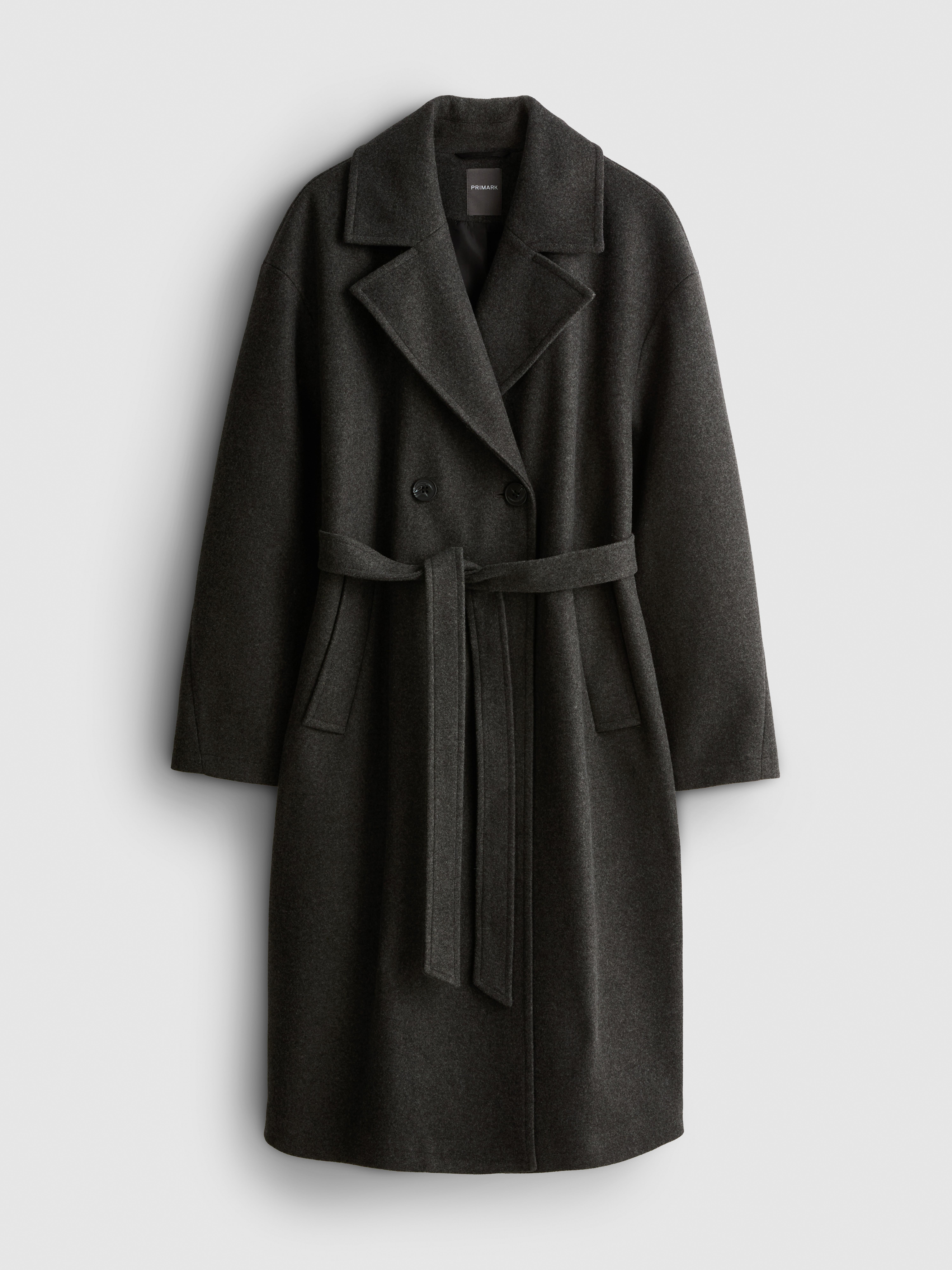Belted Longline Crombie Coat