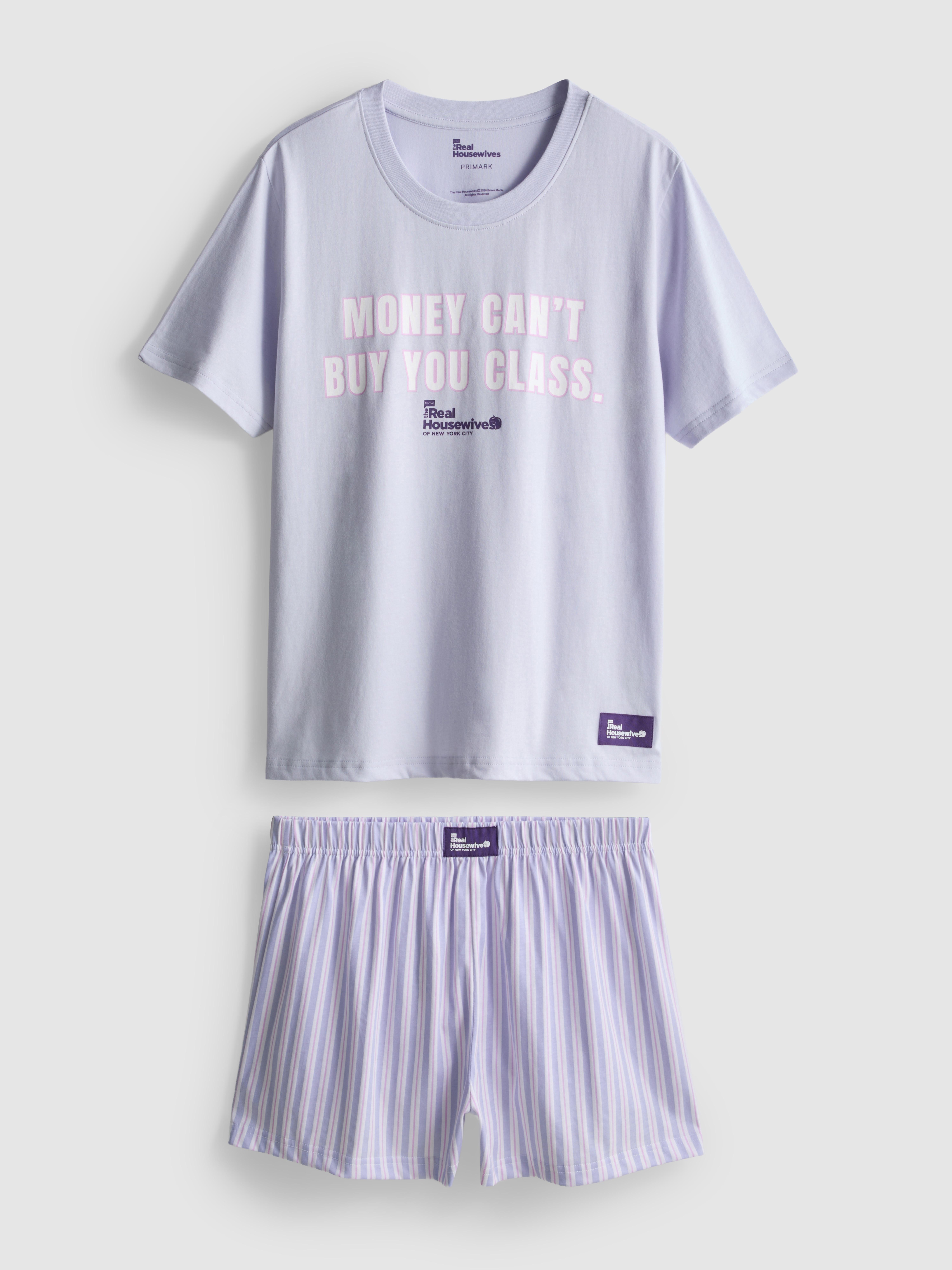 The Real Housewives Pure Cotton Graphic Shorty Pajamas