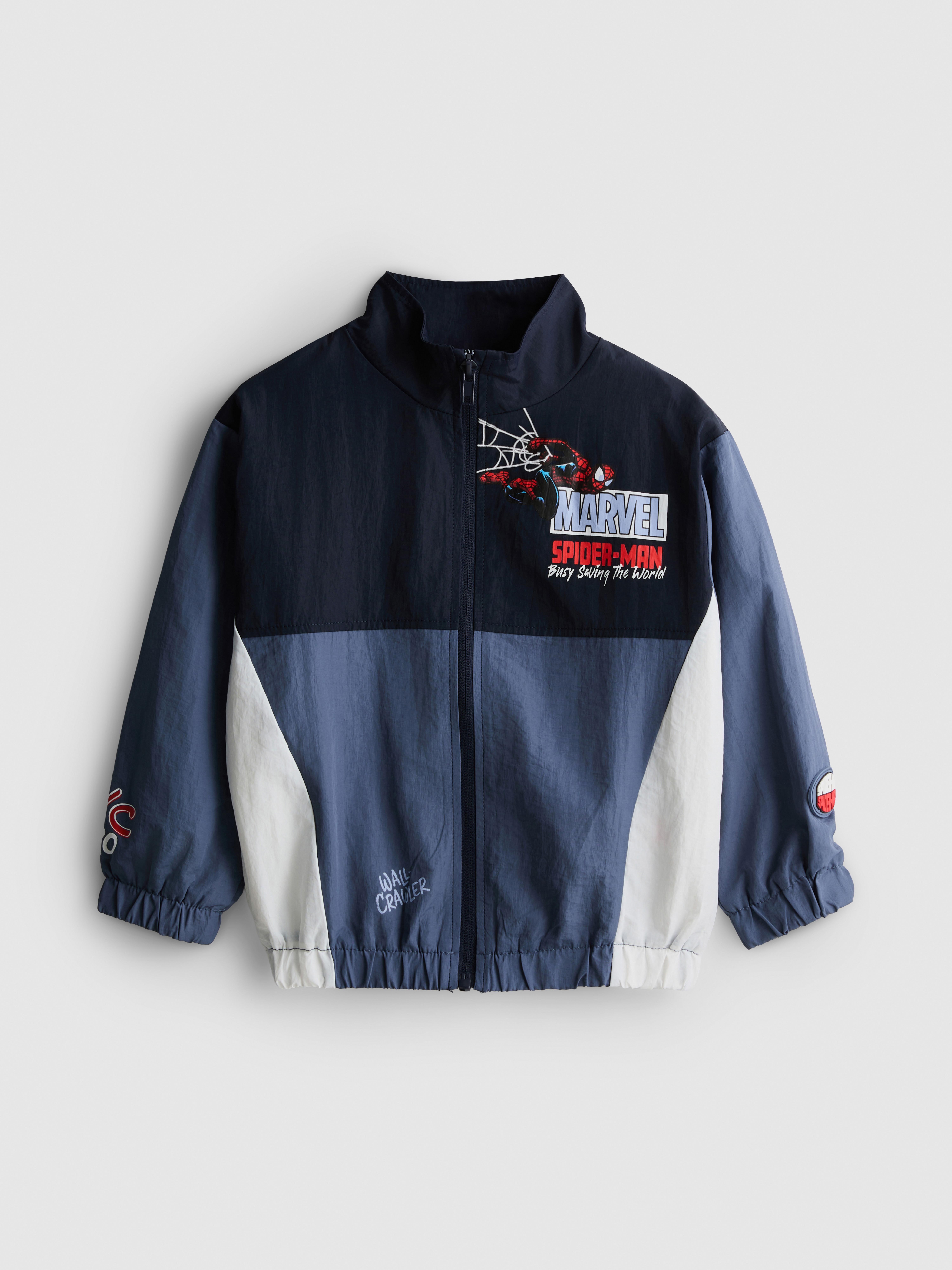 Boys Red 1.5-8yrs | Brooklyn Nets X Spider-Man Bomber Jacket | Primark