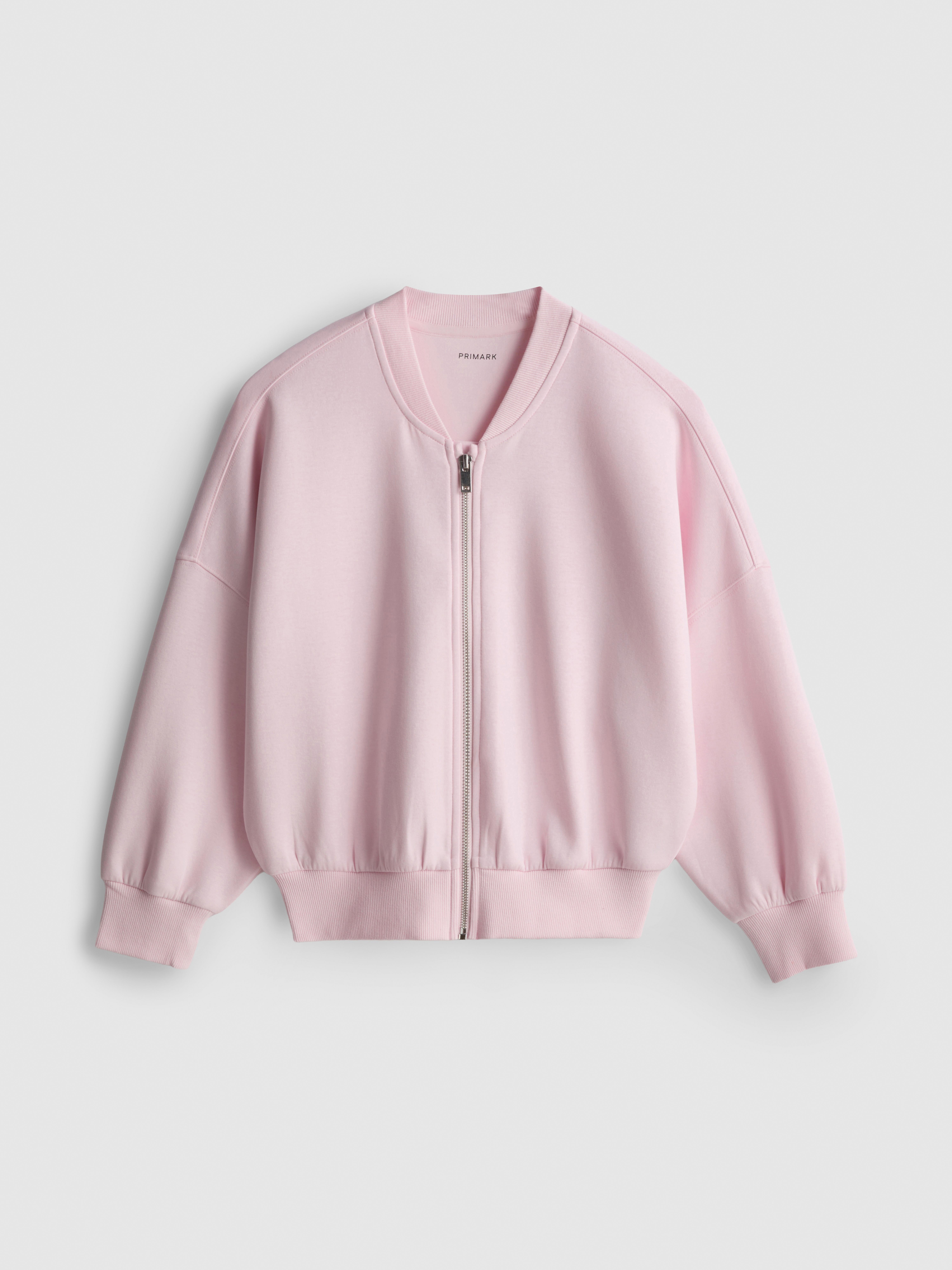 7–15 Jahre | Bomberjacke mit Reißverschluss Rosa