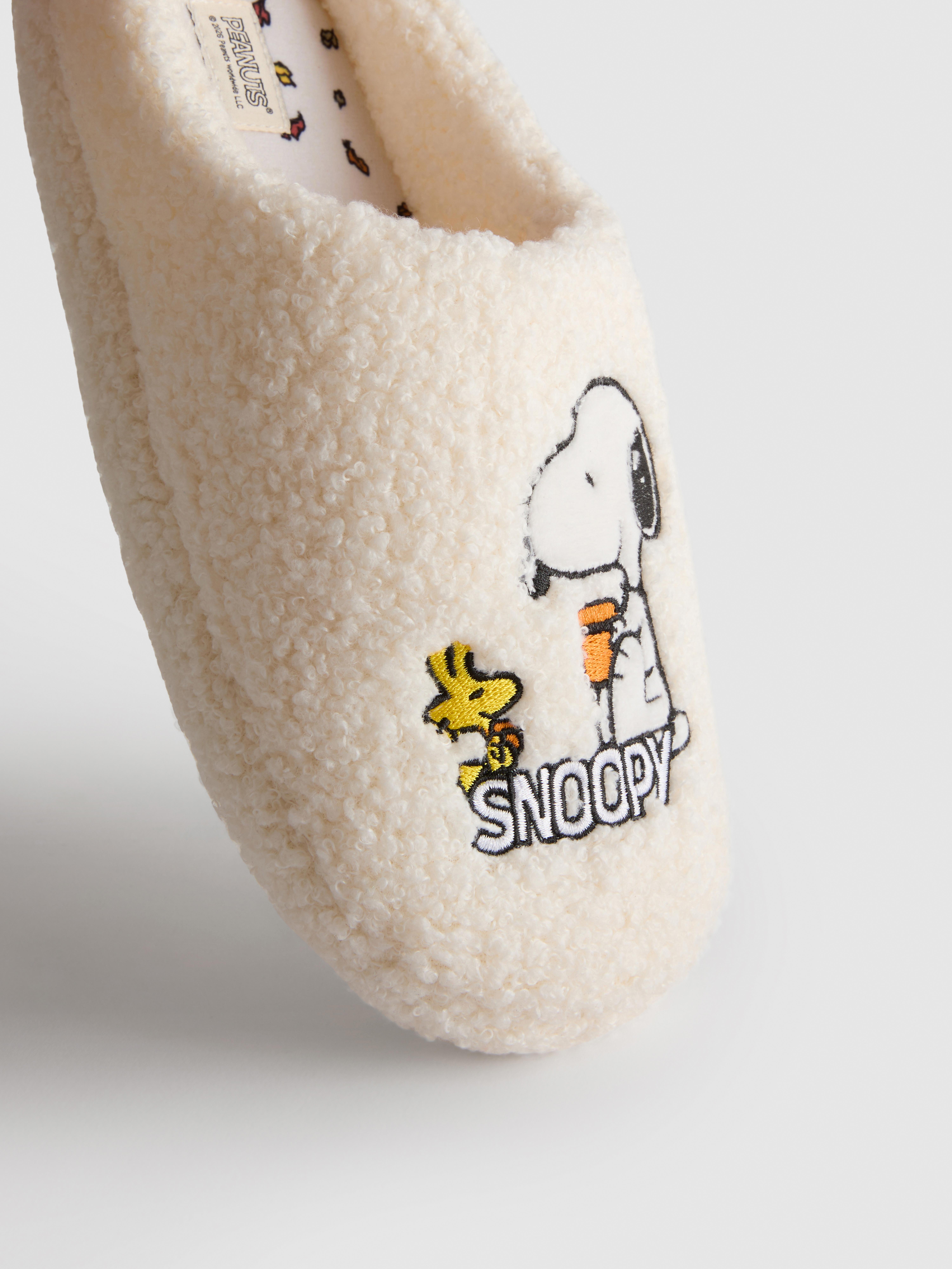 Papuci de casă din borg Snoopy