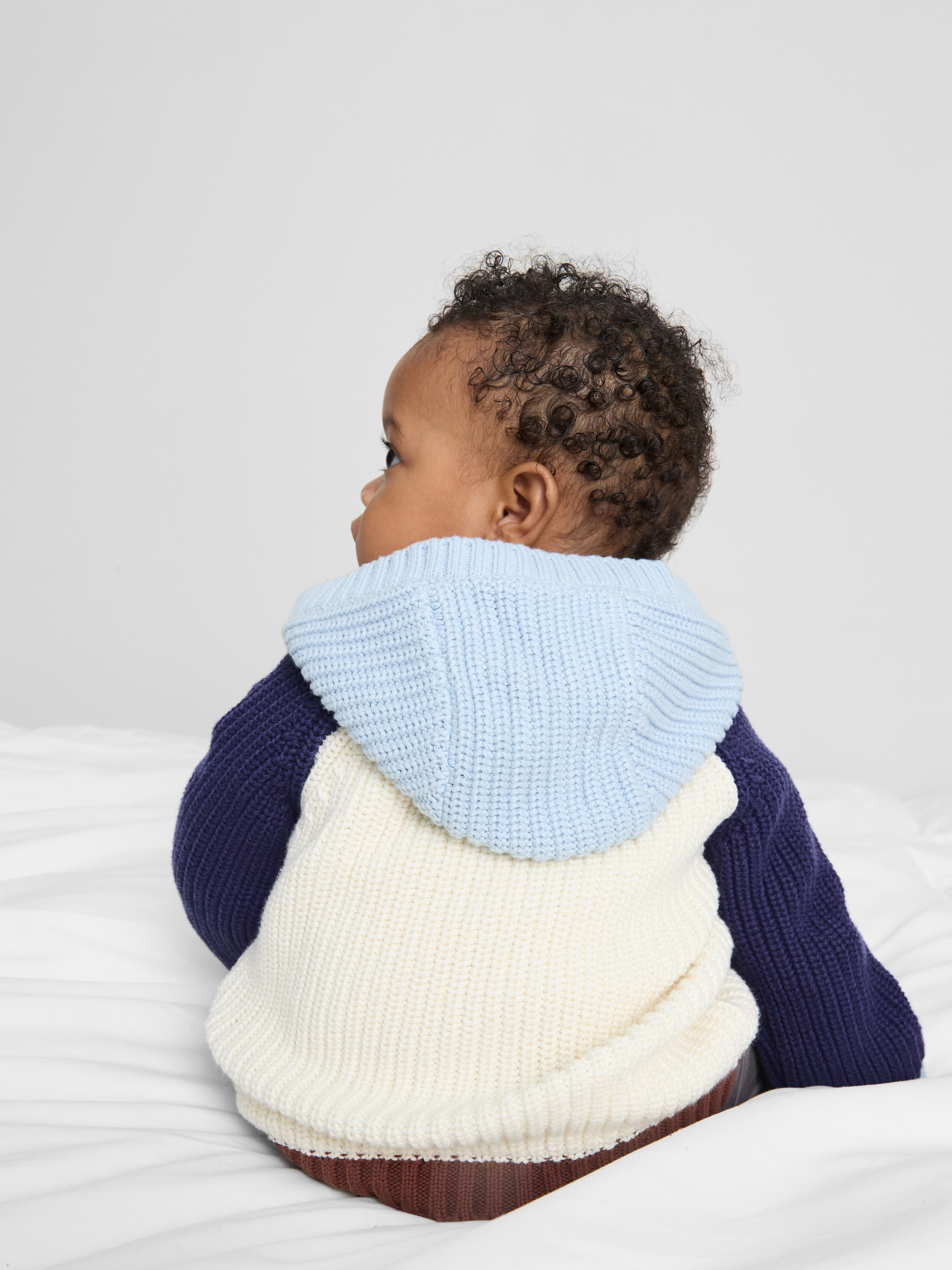 0-18mths | Pure Cotton Hooded Cardigan