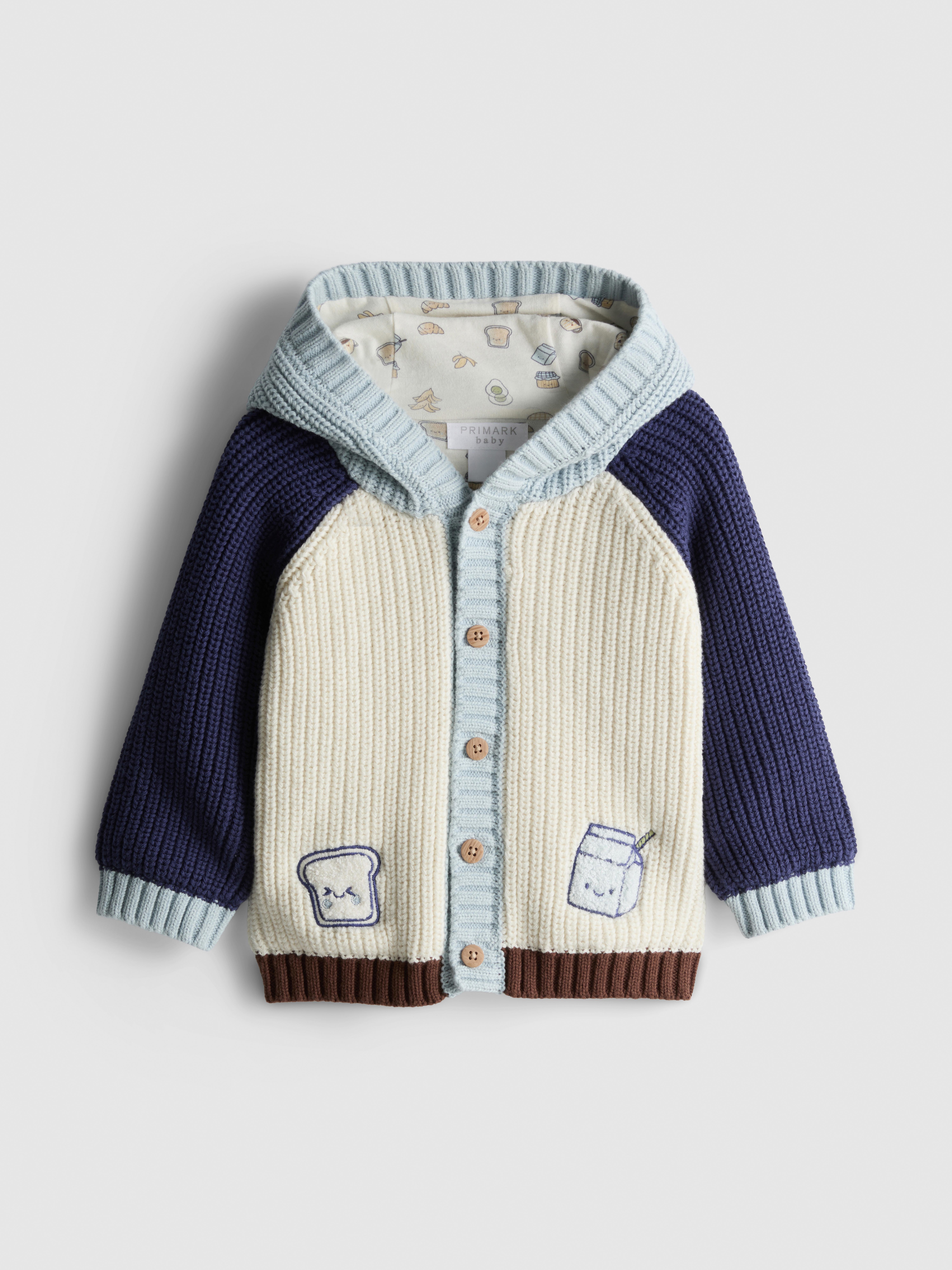 0-18mths | Pure Cotton Hooded Cardigan