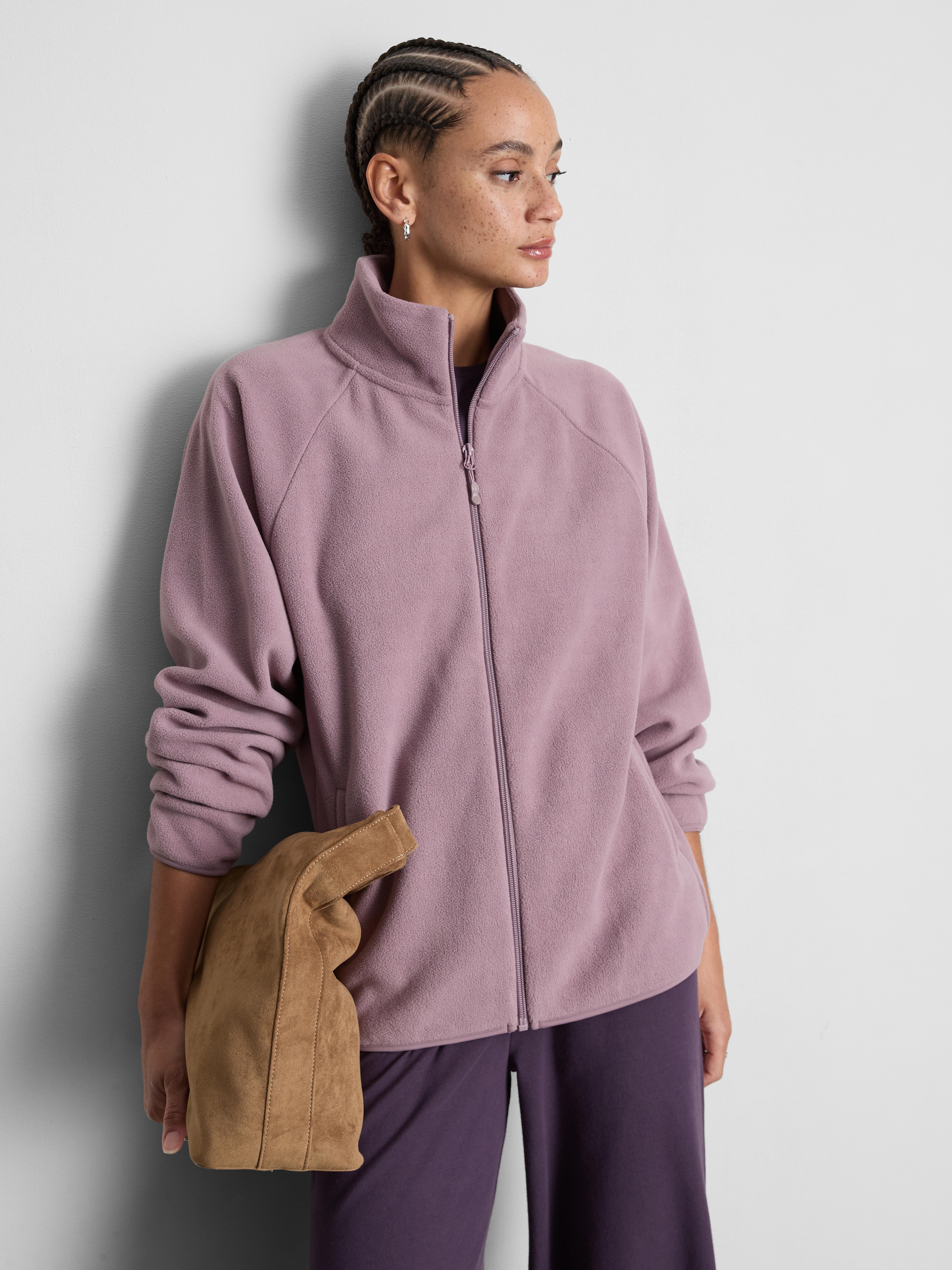 Zip-Up Funnel Neck Fleece