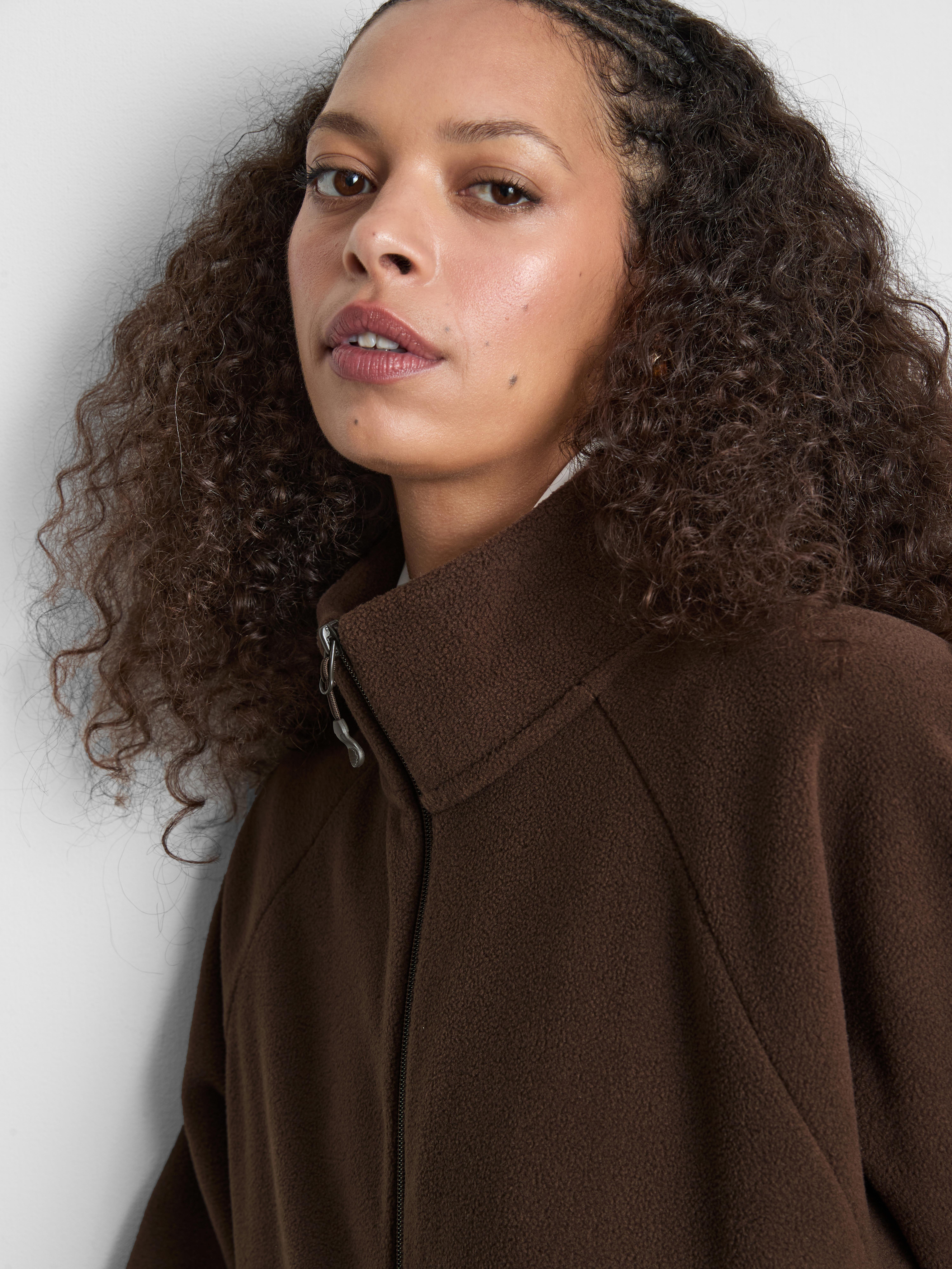 Zip-Up Funnel Neck Fleece