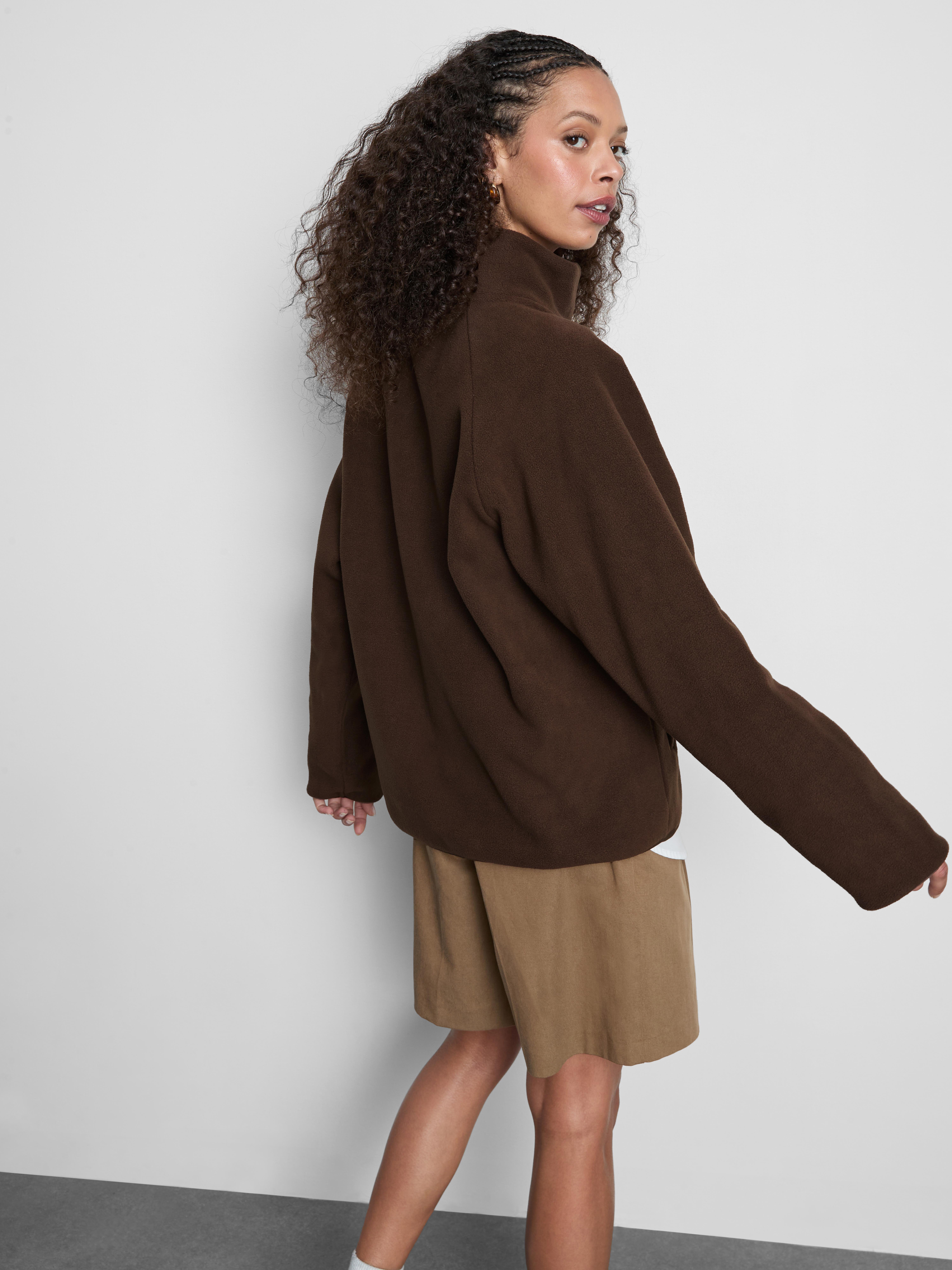 Zip-Up Funnel Neck Fleece