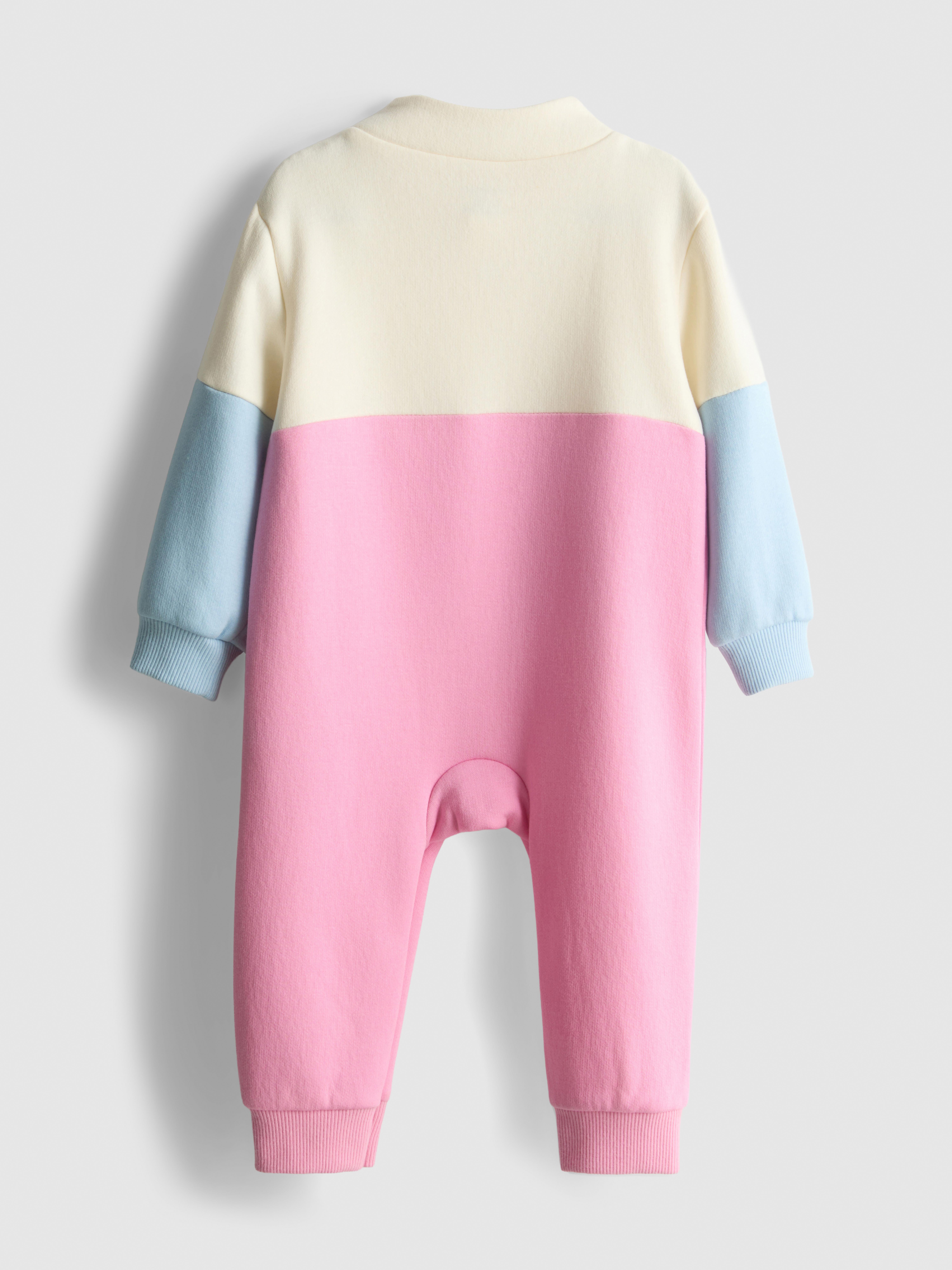0-18mths | Pure Cotton High-Neck Newborn Romper