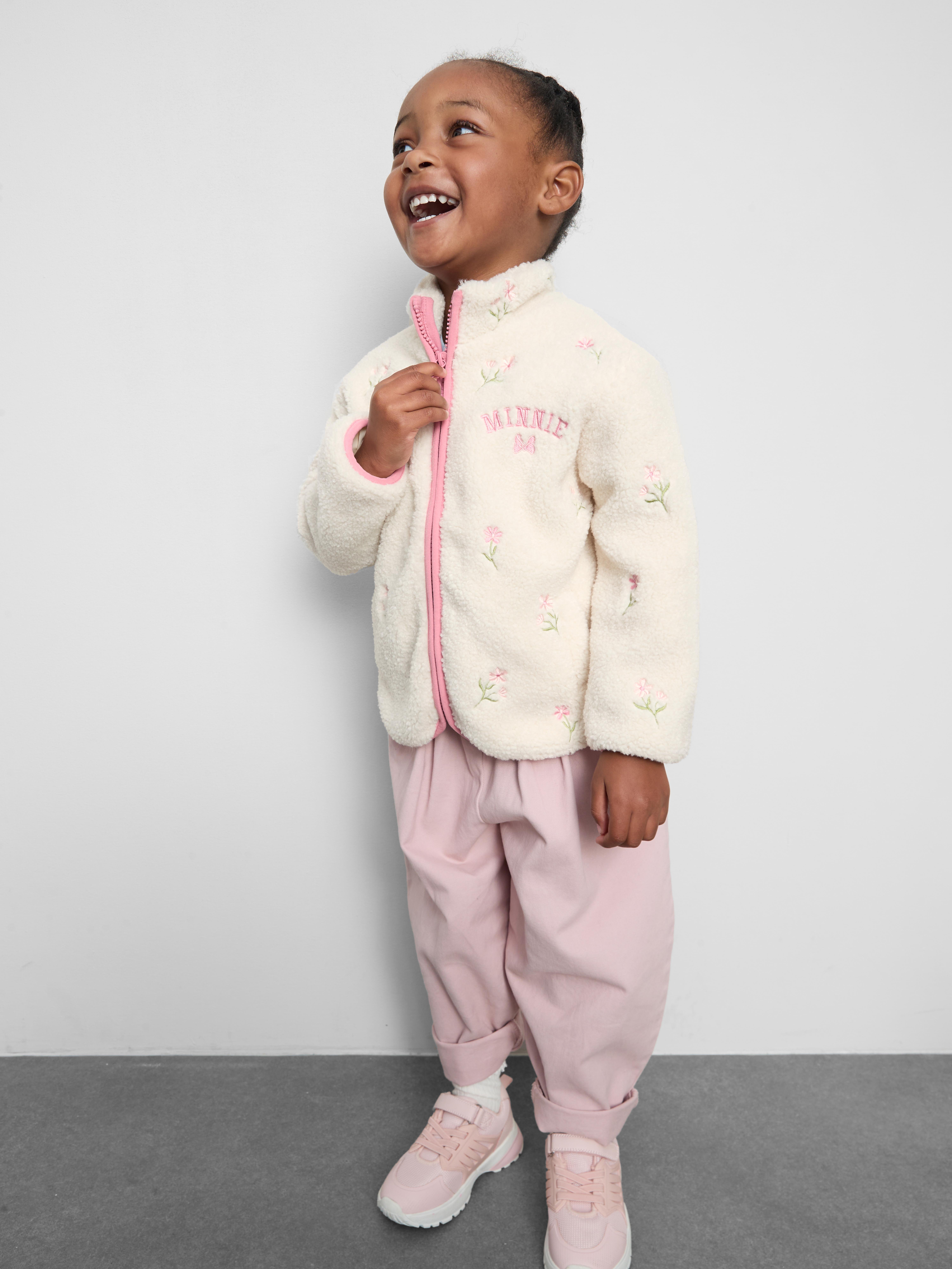 1-9yrs | Disney's Minnie Mouse Borg Funnel Neck Jacket