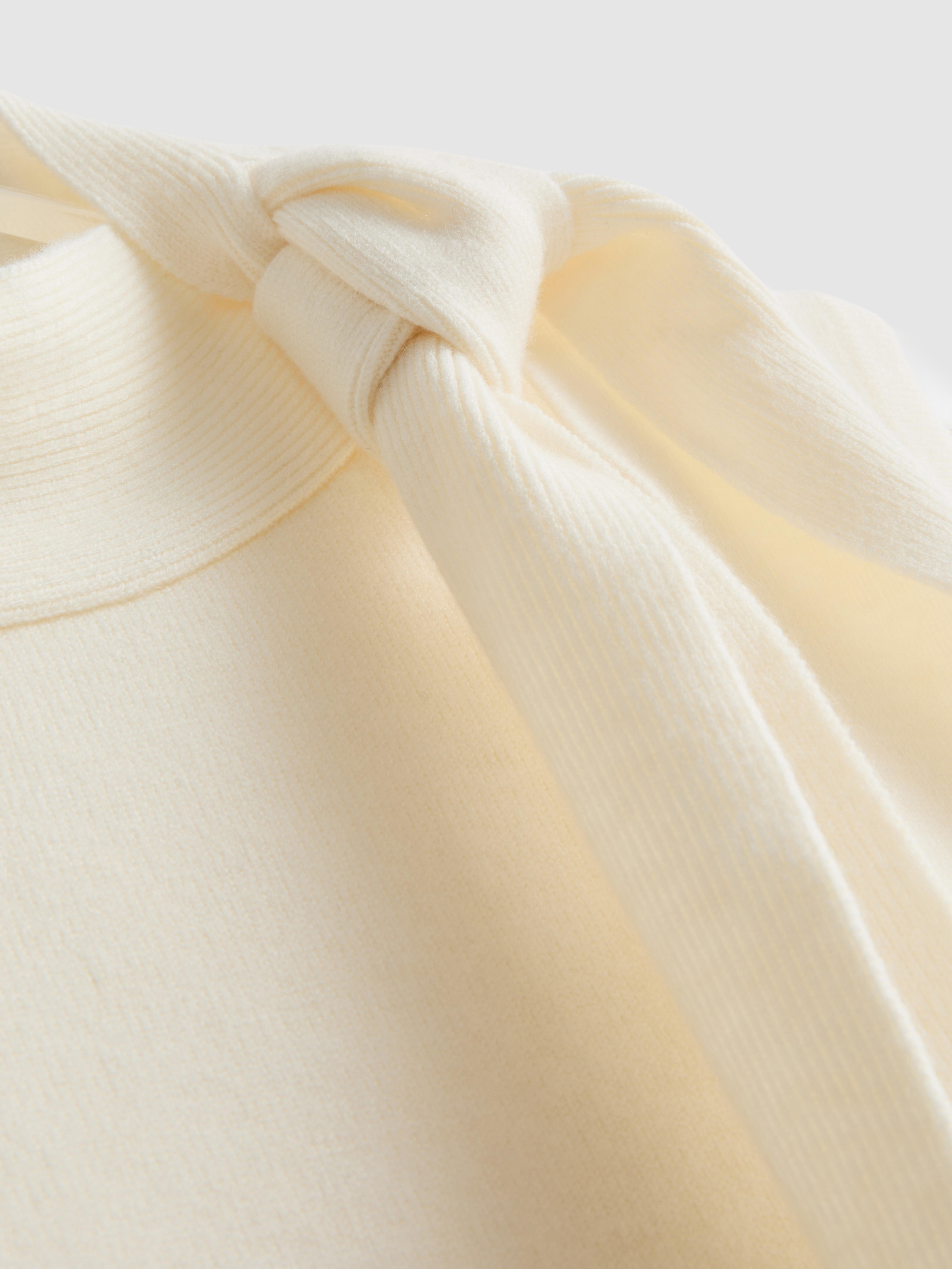 By Coleen Knitted Tie Neck Tank
