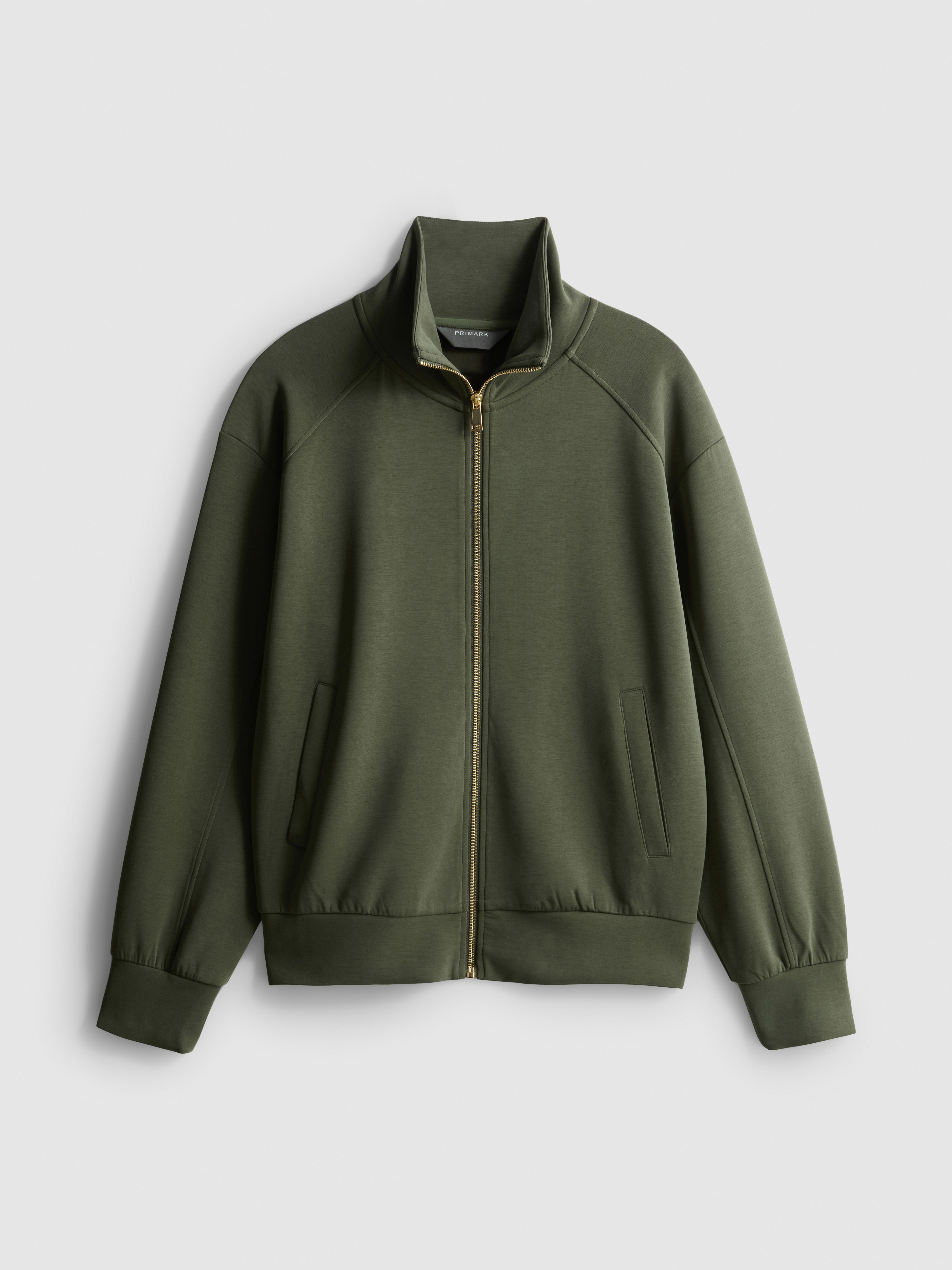 Modal Blend Zip Through Sweatshirt