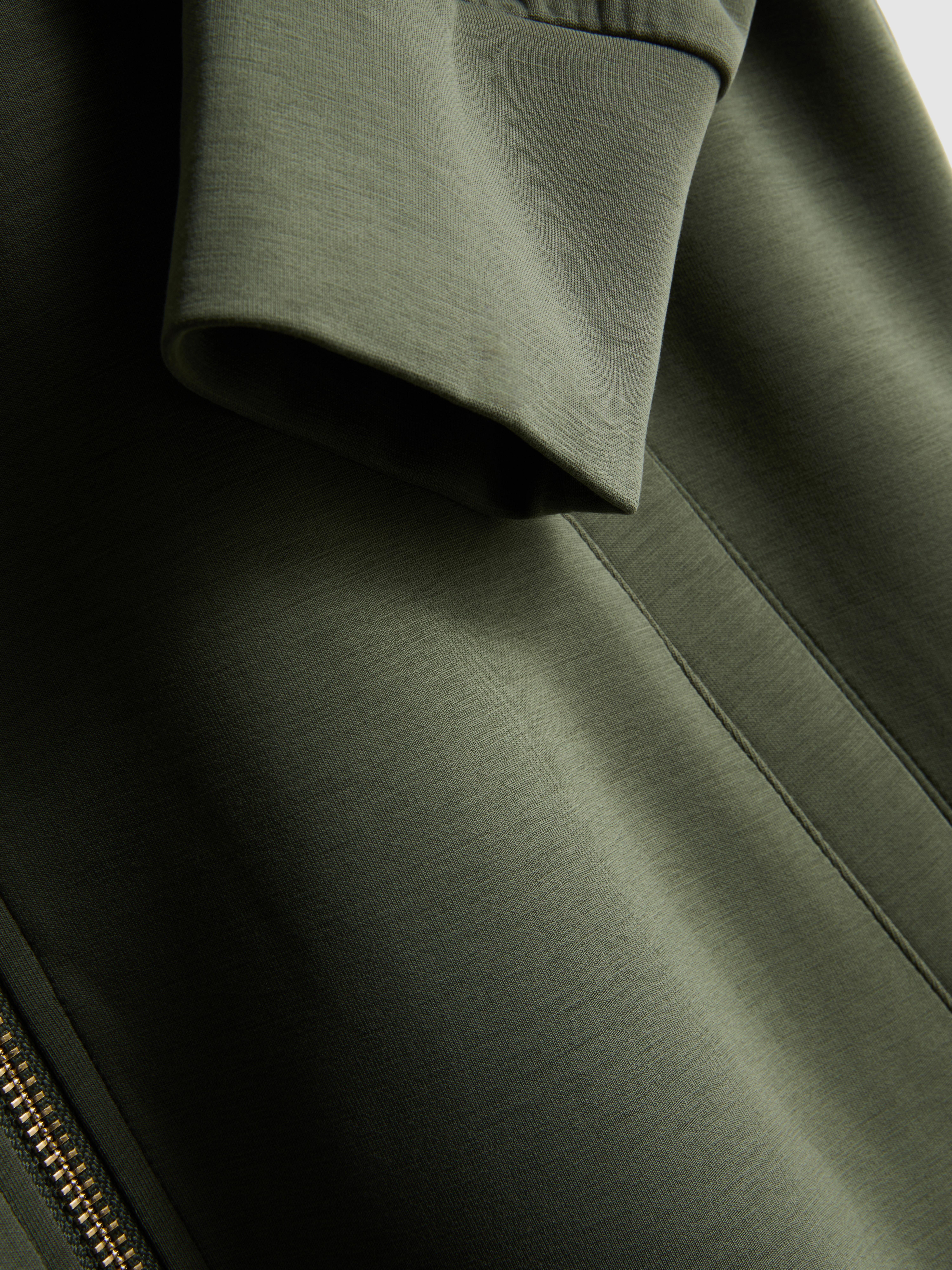 Modal Blend Zip Through Sweatshirt