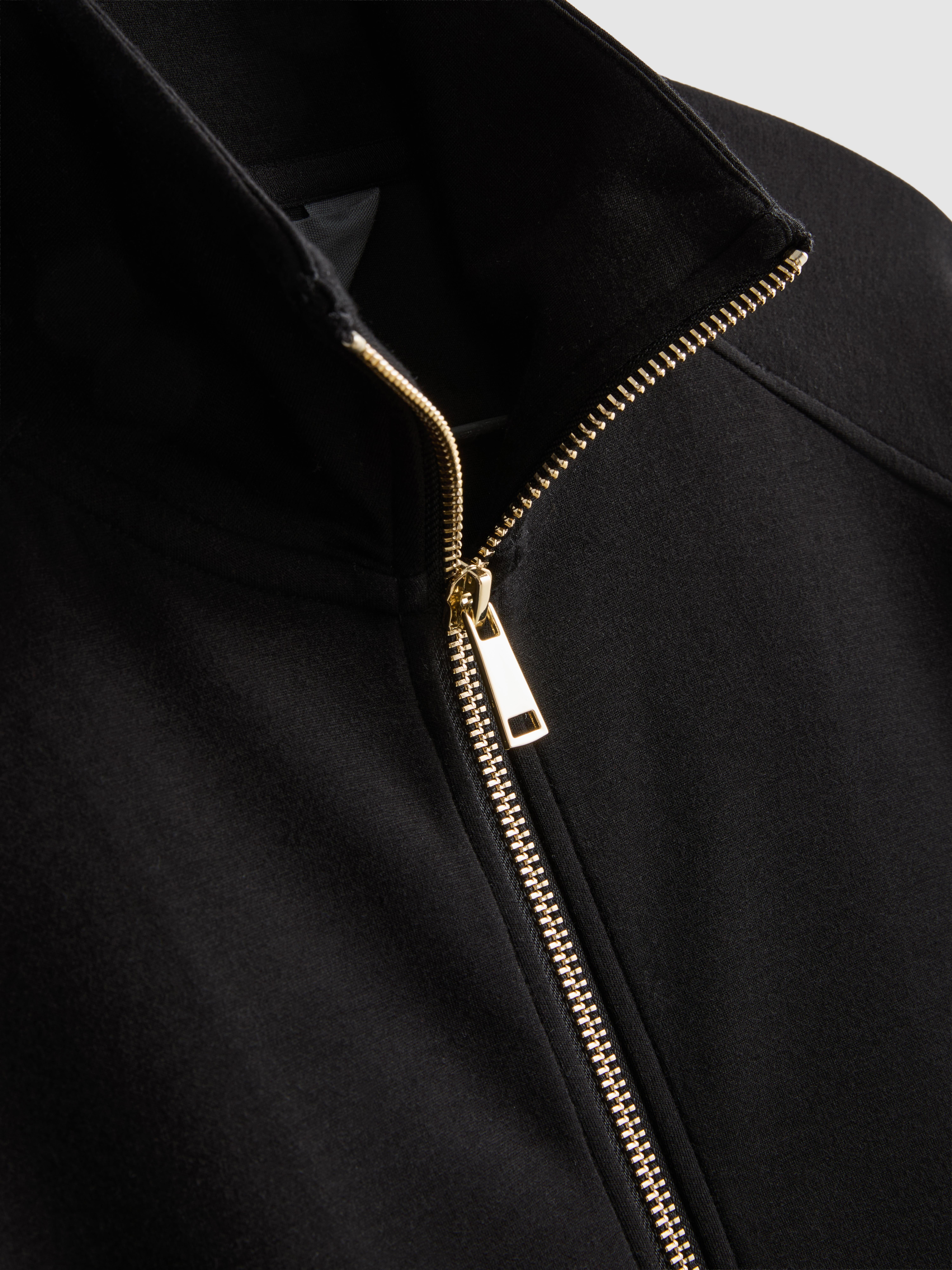 Modal Blend Zip Through Sweatshirt