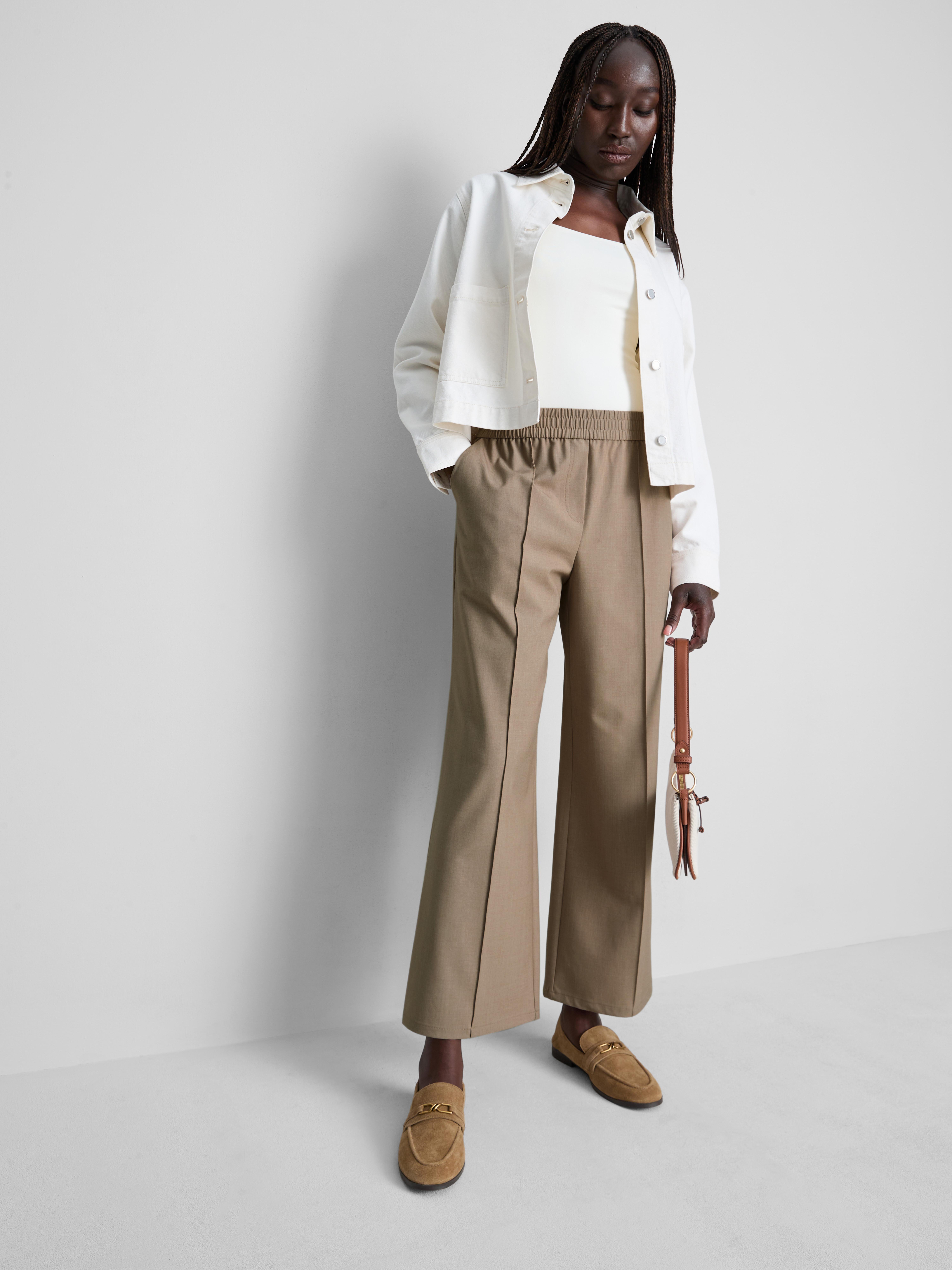 Smart Wide Leg Joggers