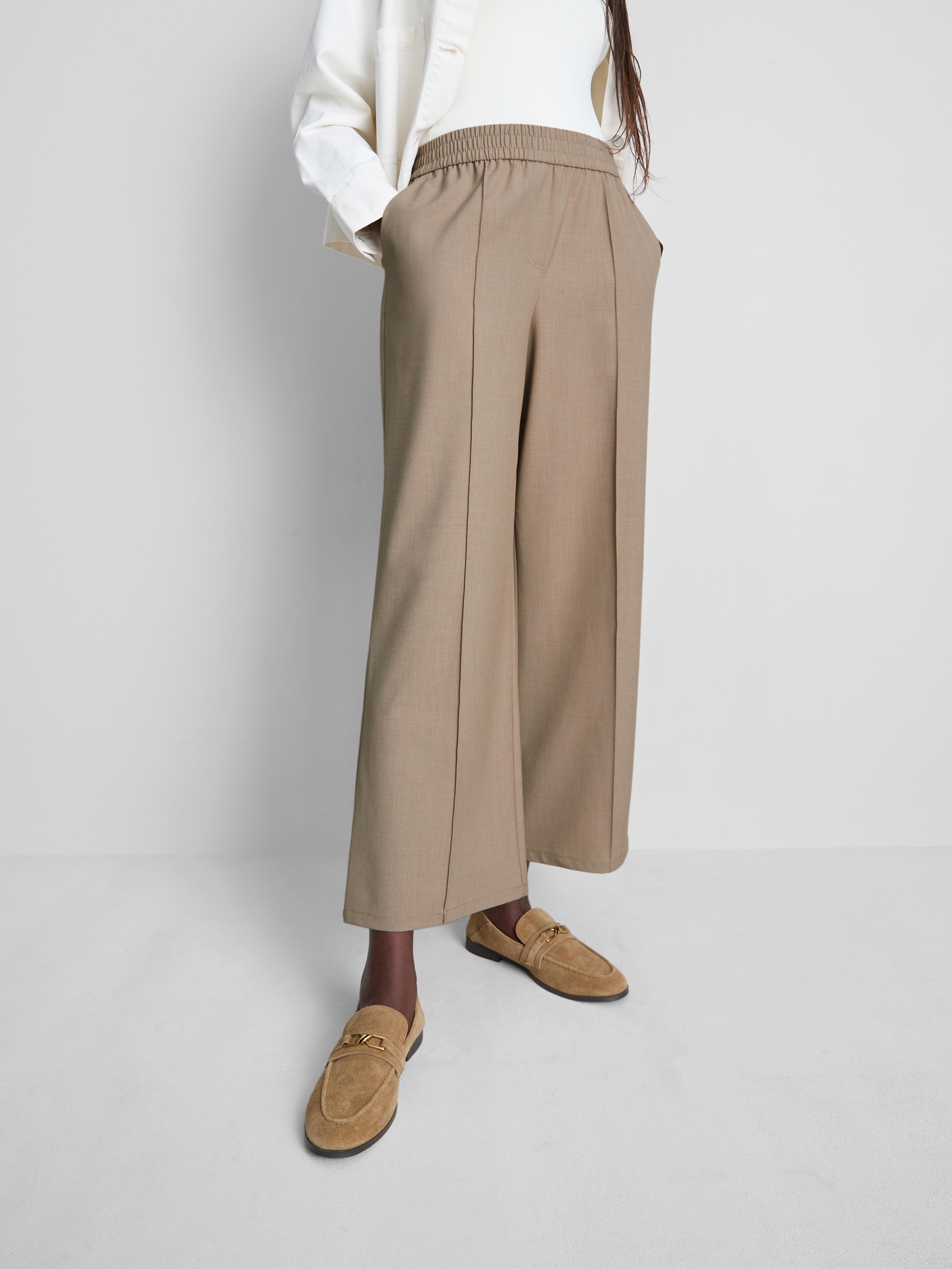 Smart Wide Leg Joggers