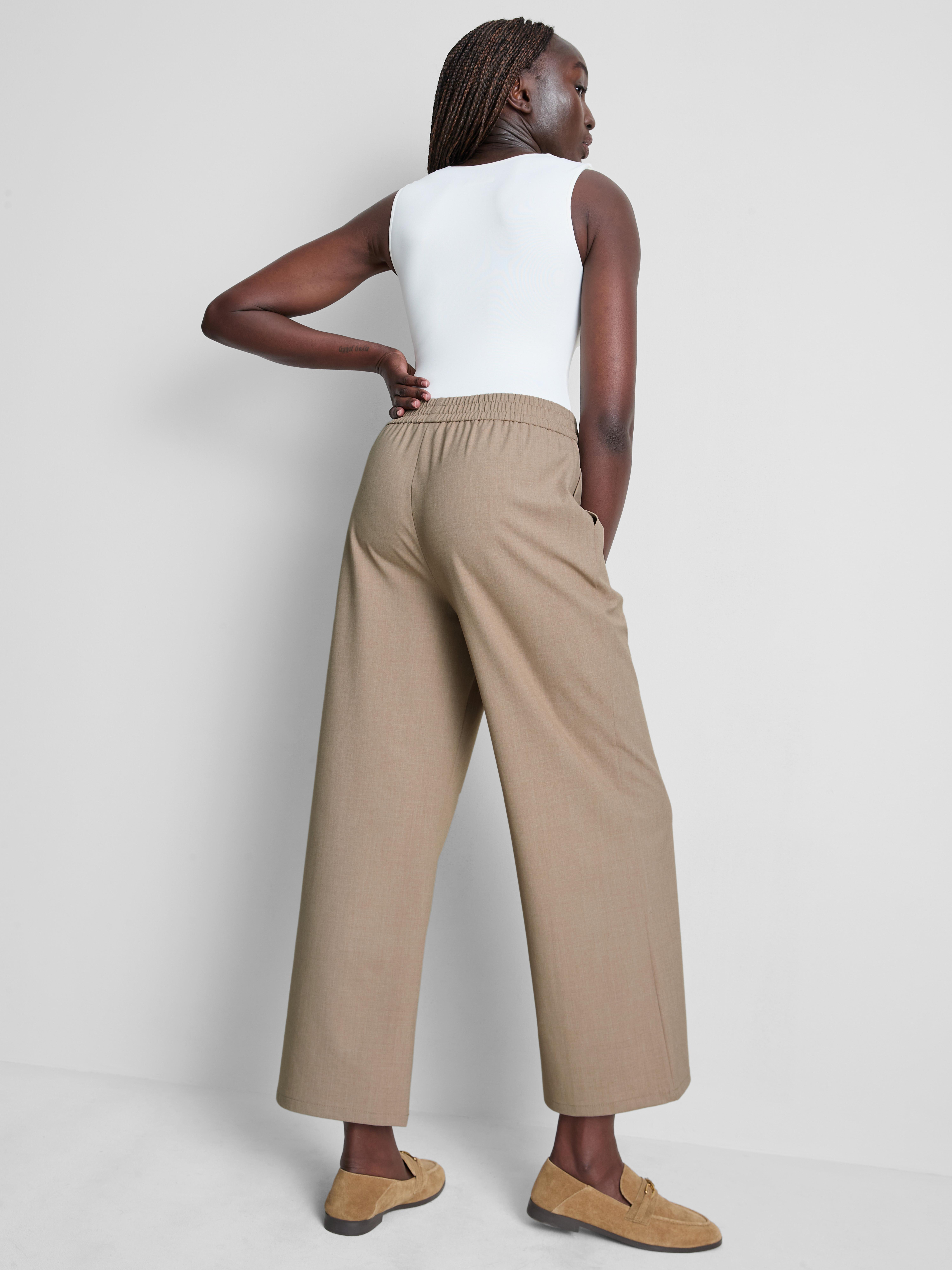 Smart Wide Leg Joggers