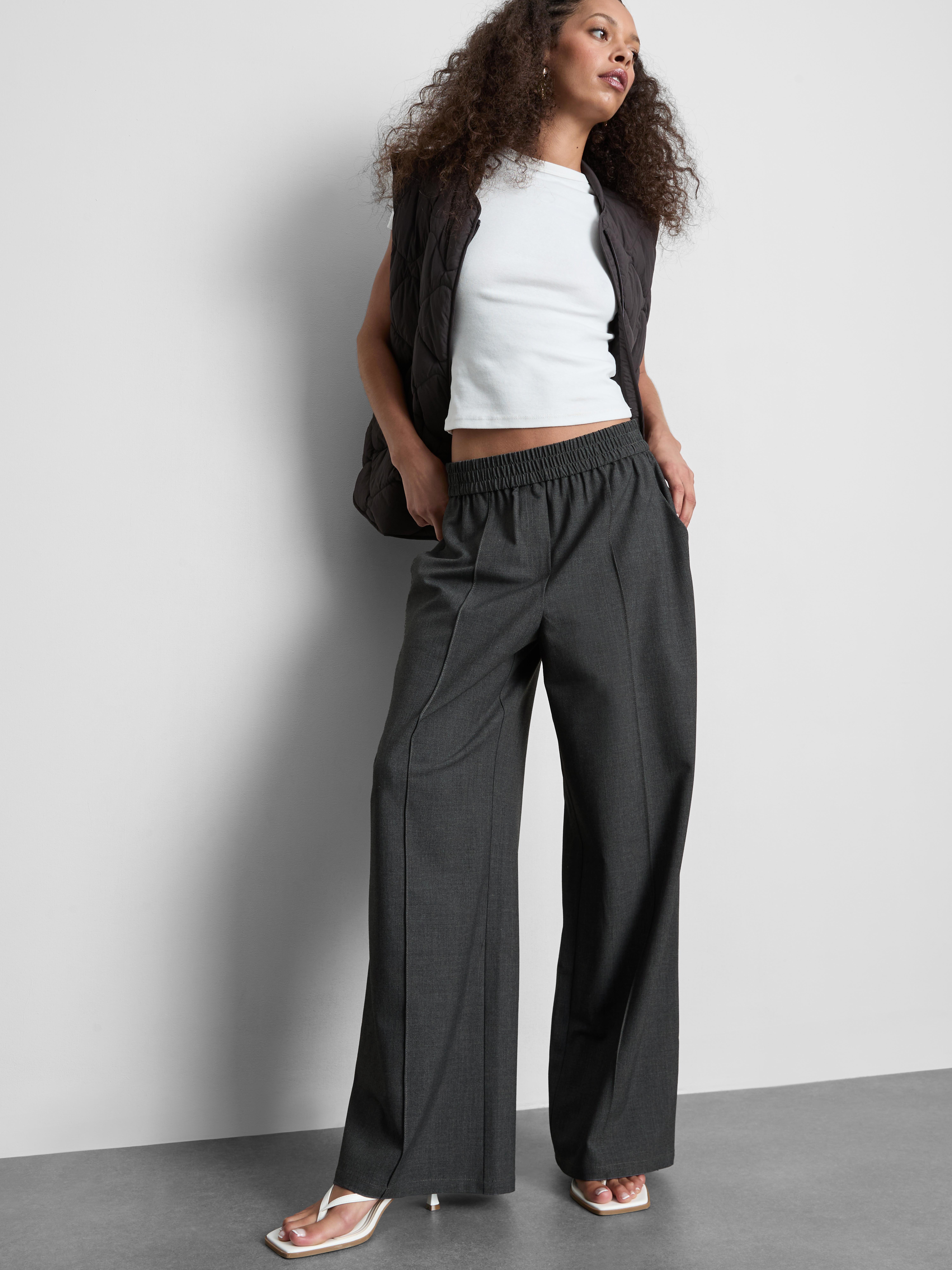 Smart Wide Leg Sweatpants