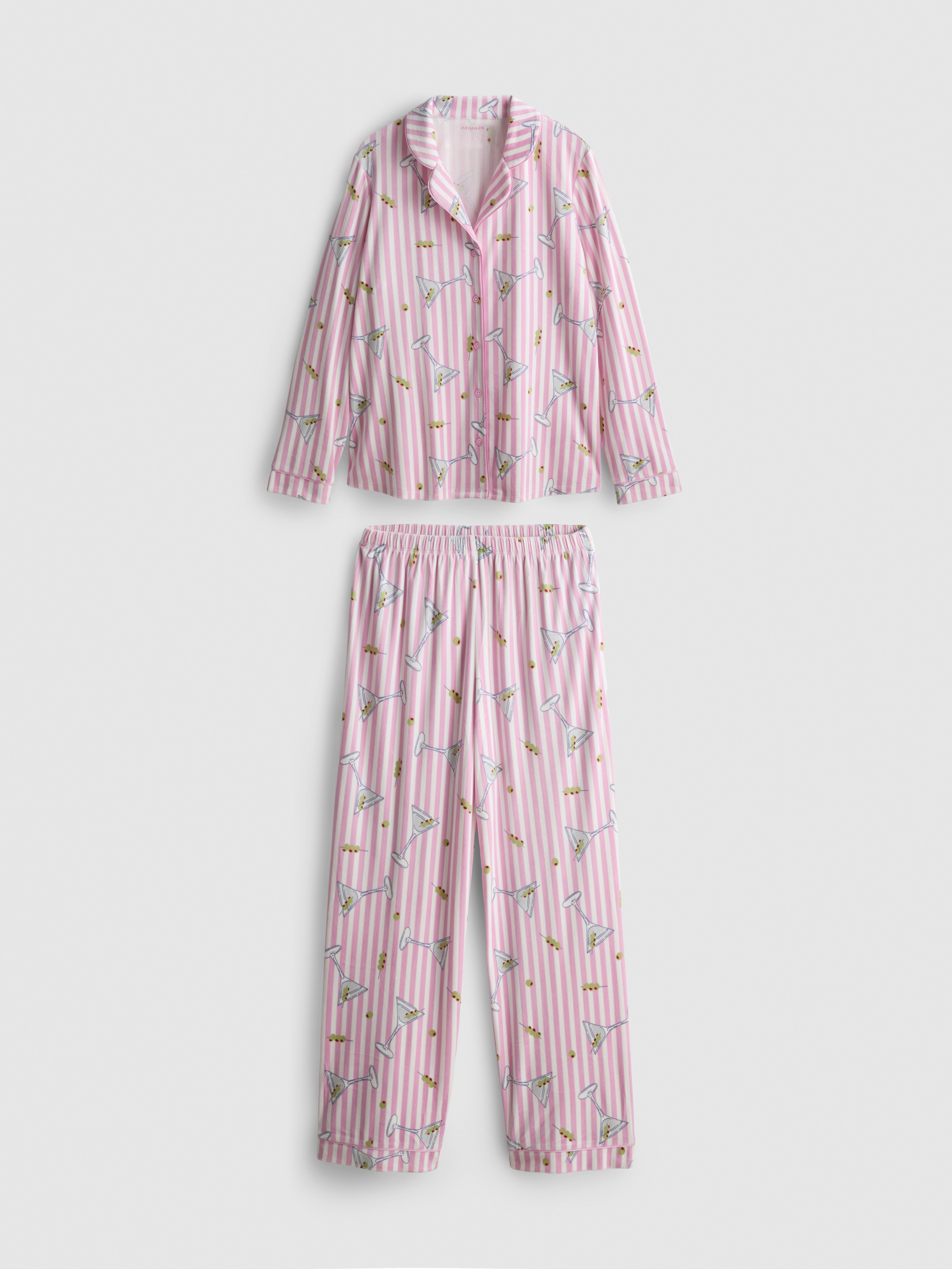 Plush Printed Boyfriend Pajamas