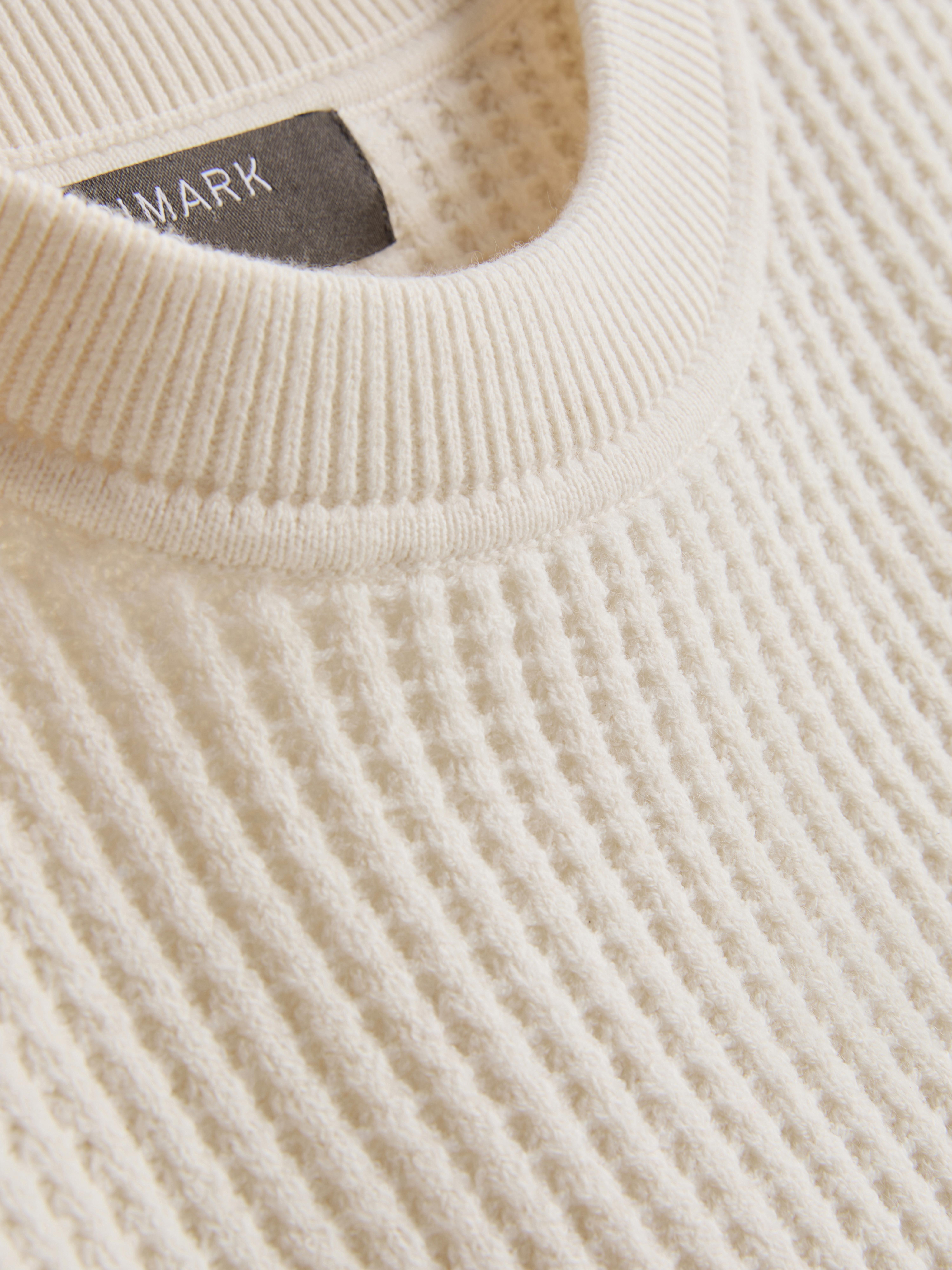 Textured Crew Neck Sweater