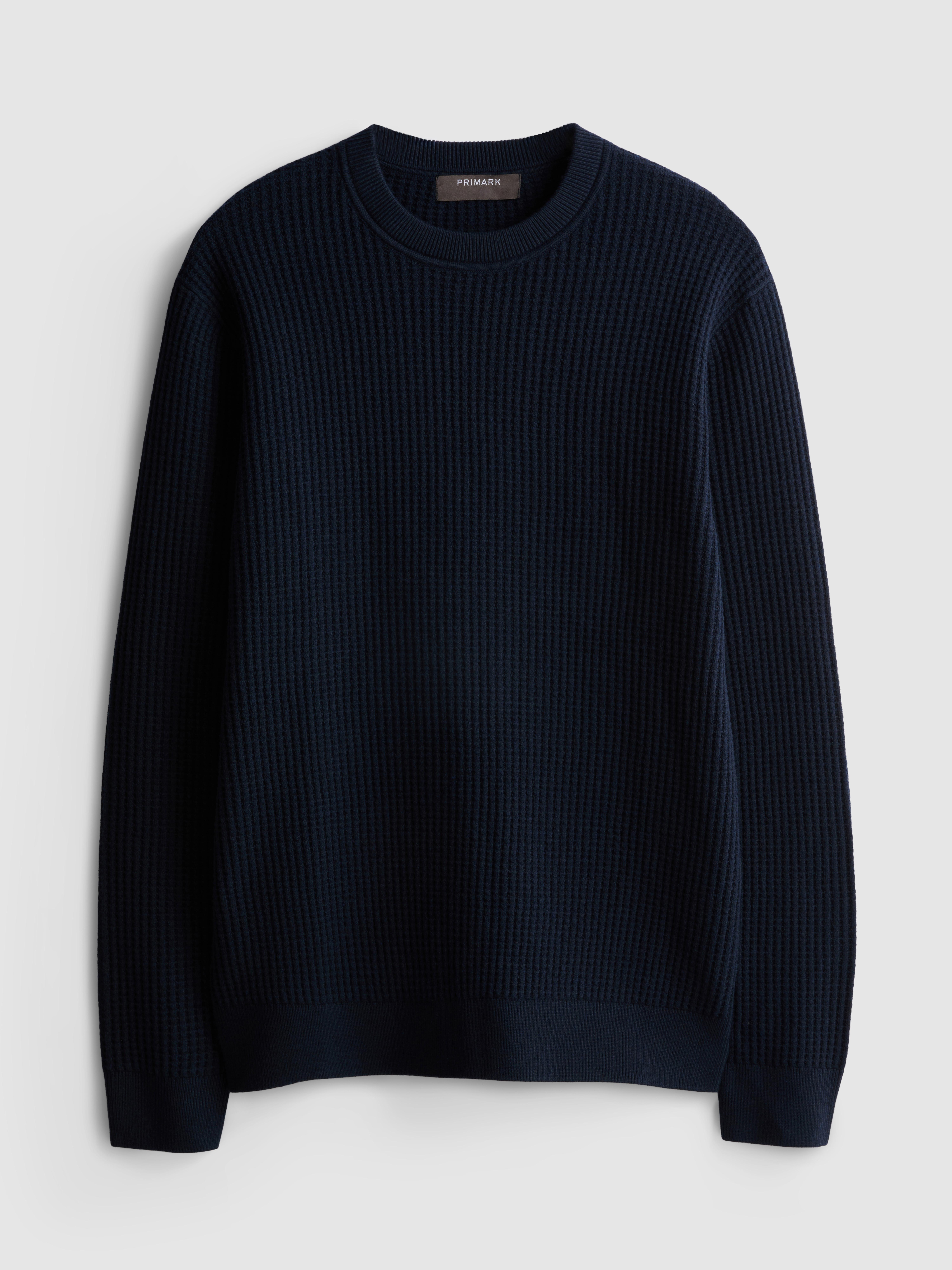 Textured Crew Neck Sweater