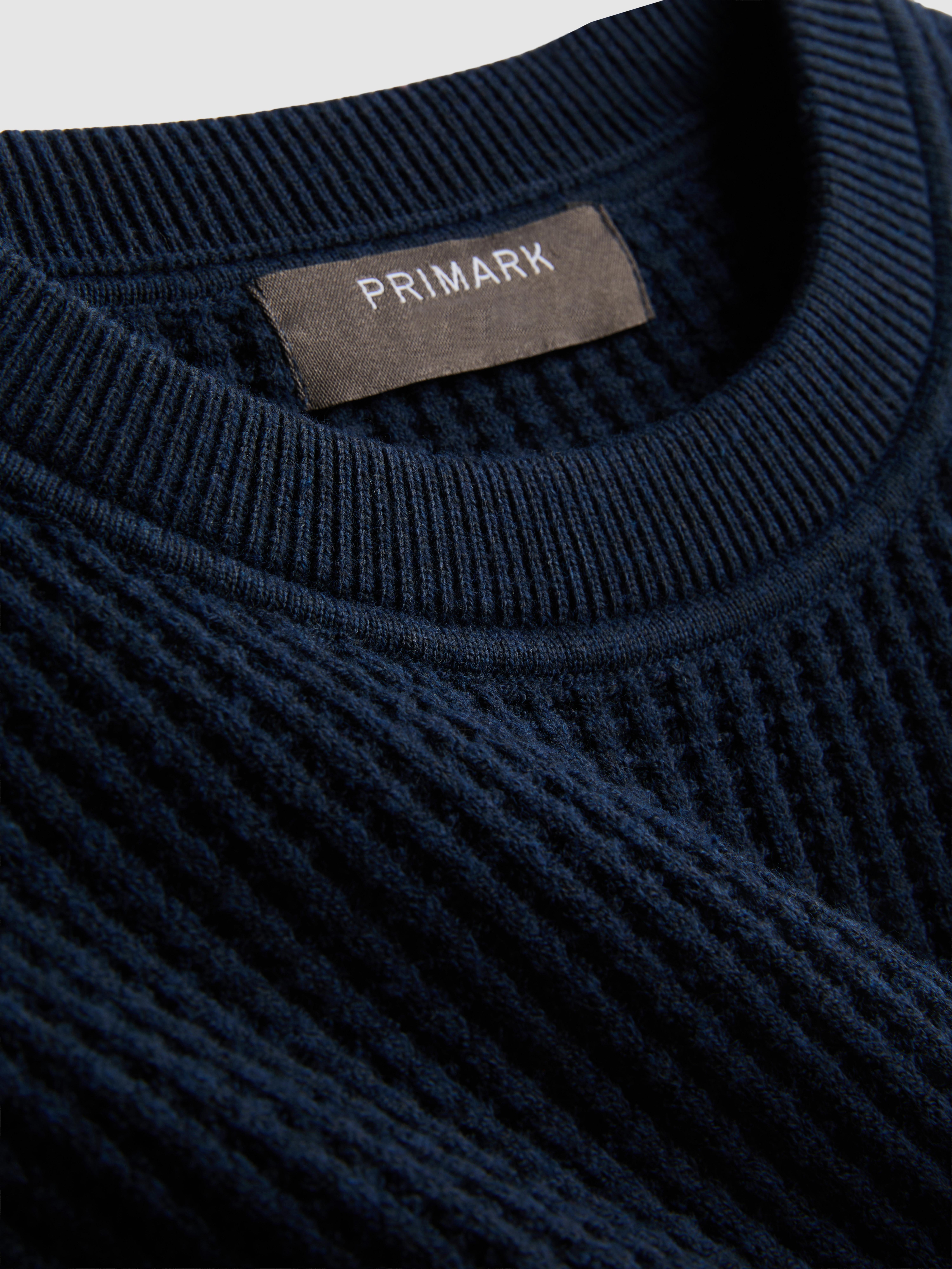Textured Crew Neck Sweater