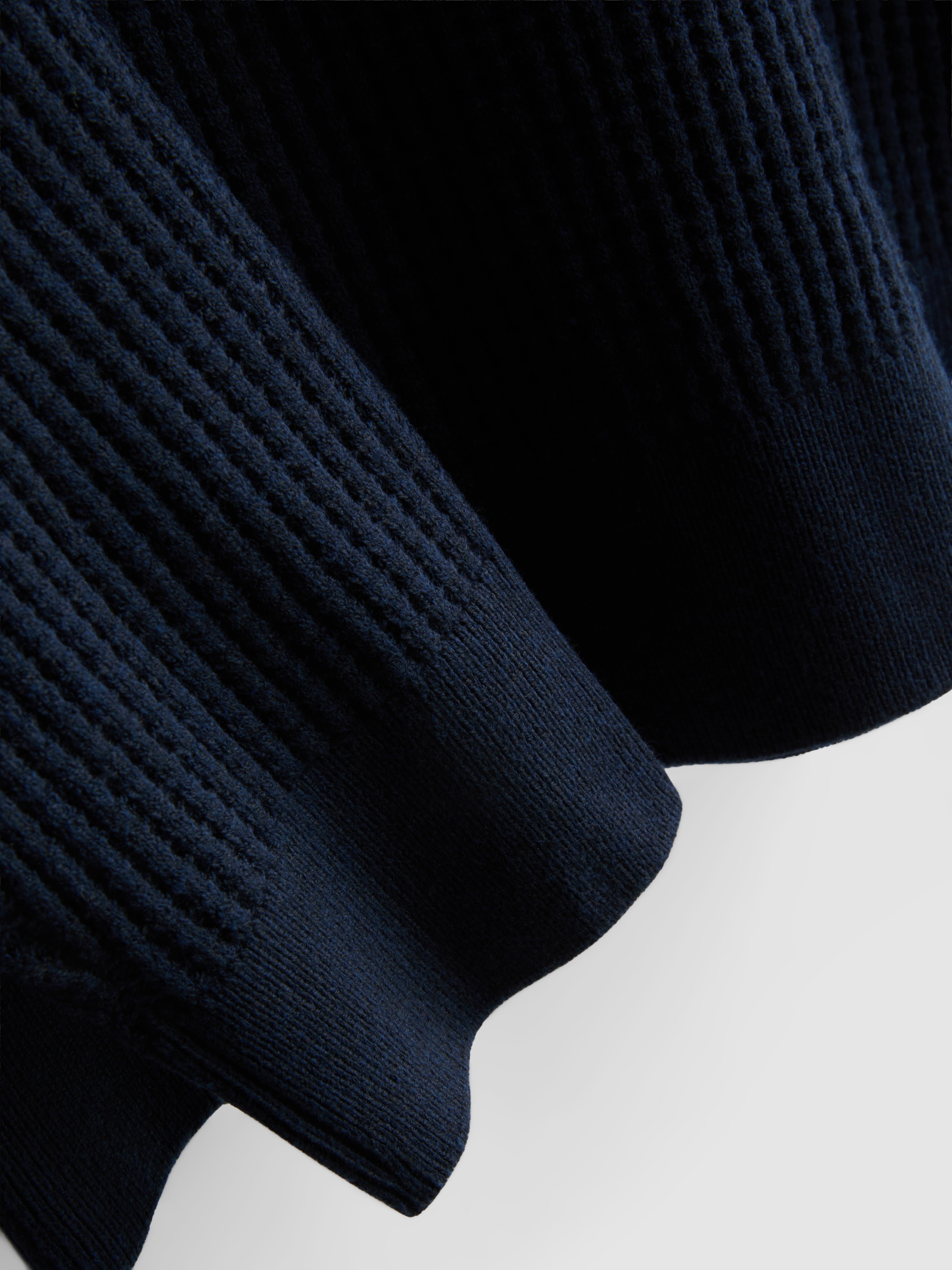 Textured Crew Neck Sweater